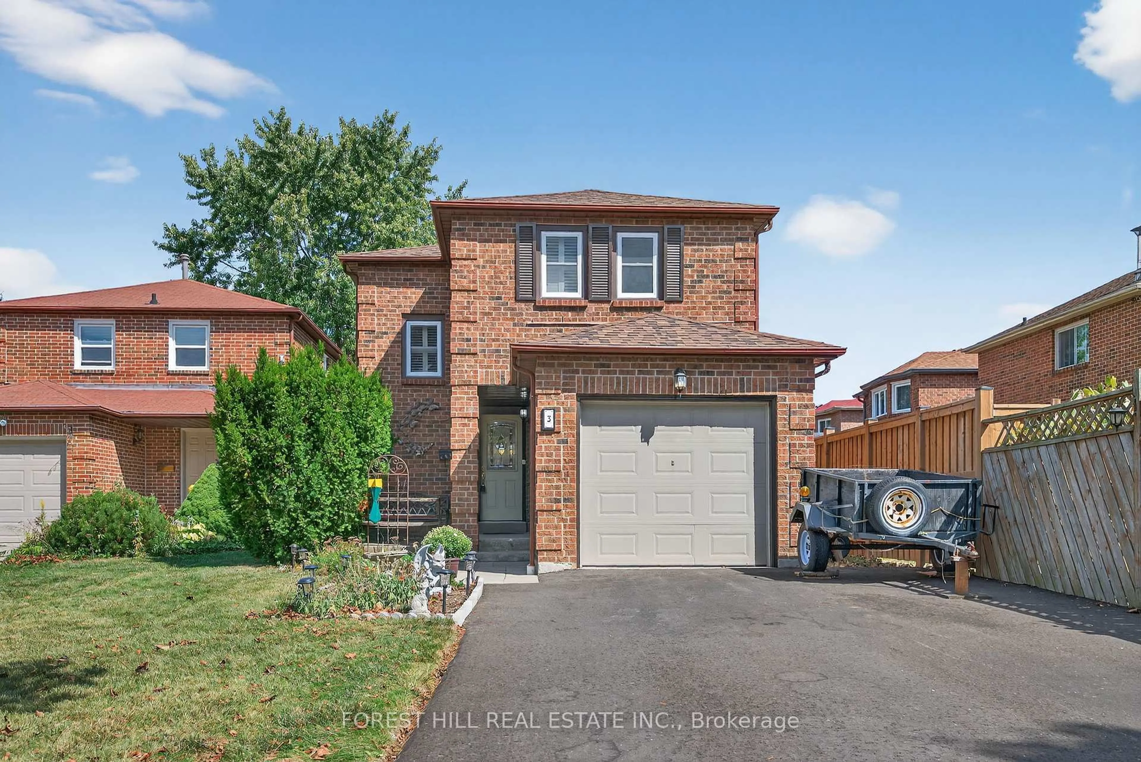 Home with brick exterior material, street for 3 Bowers Crt, Ajax Ontario L1T 2L6
