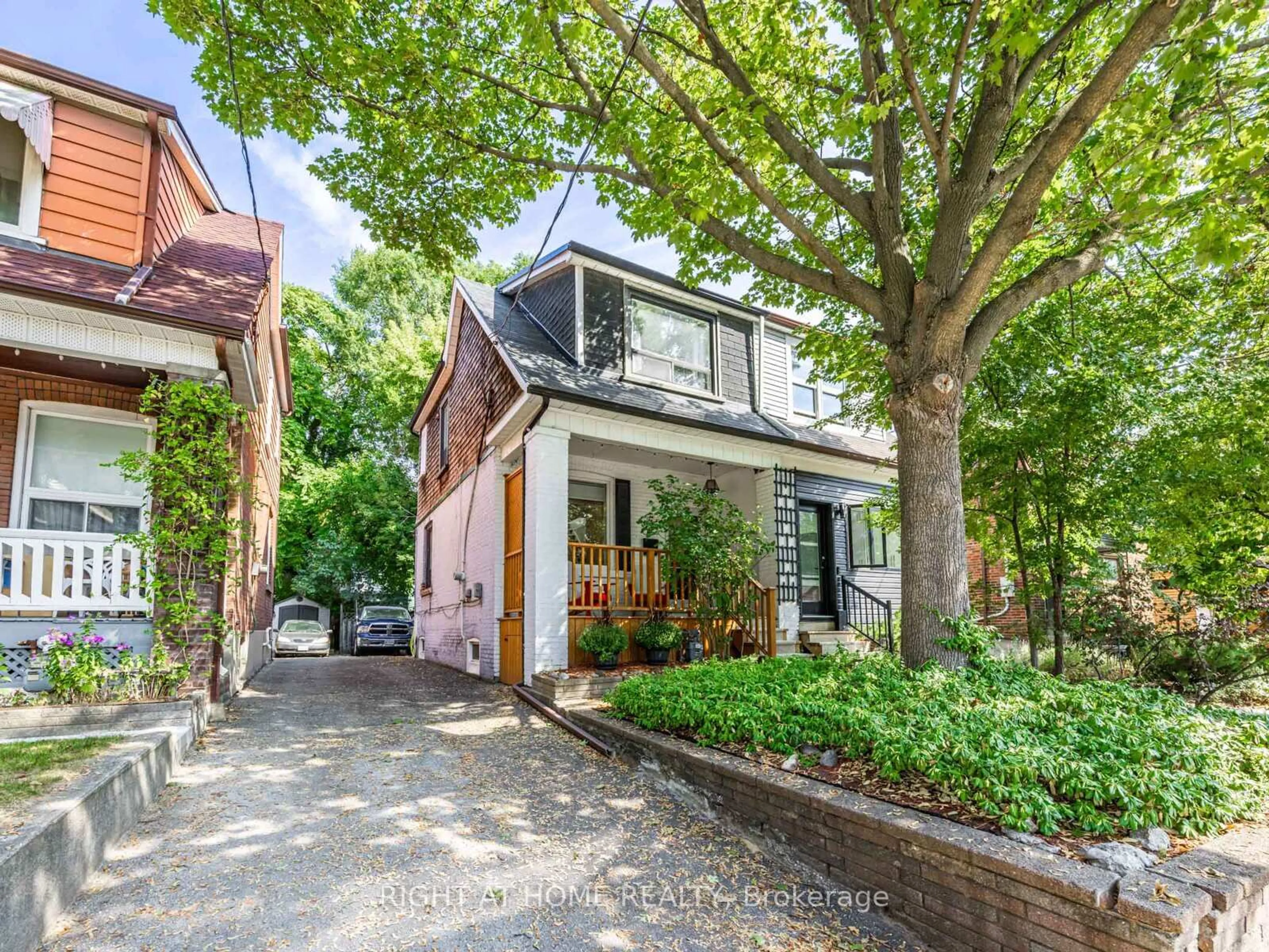 Home with brick exterior material, street for 33 Wiley Ave, Toronto Ontario M4J 3W3
