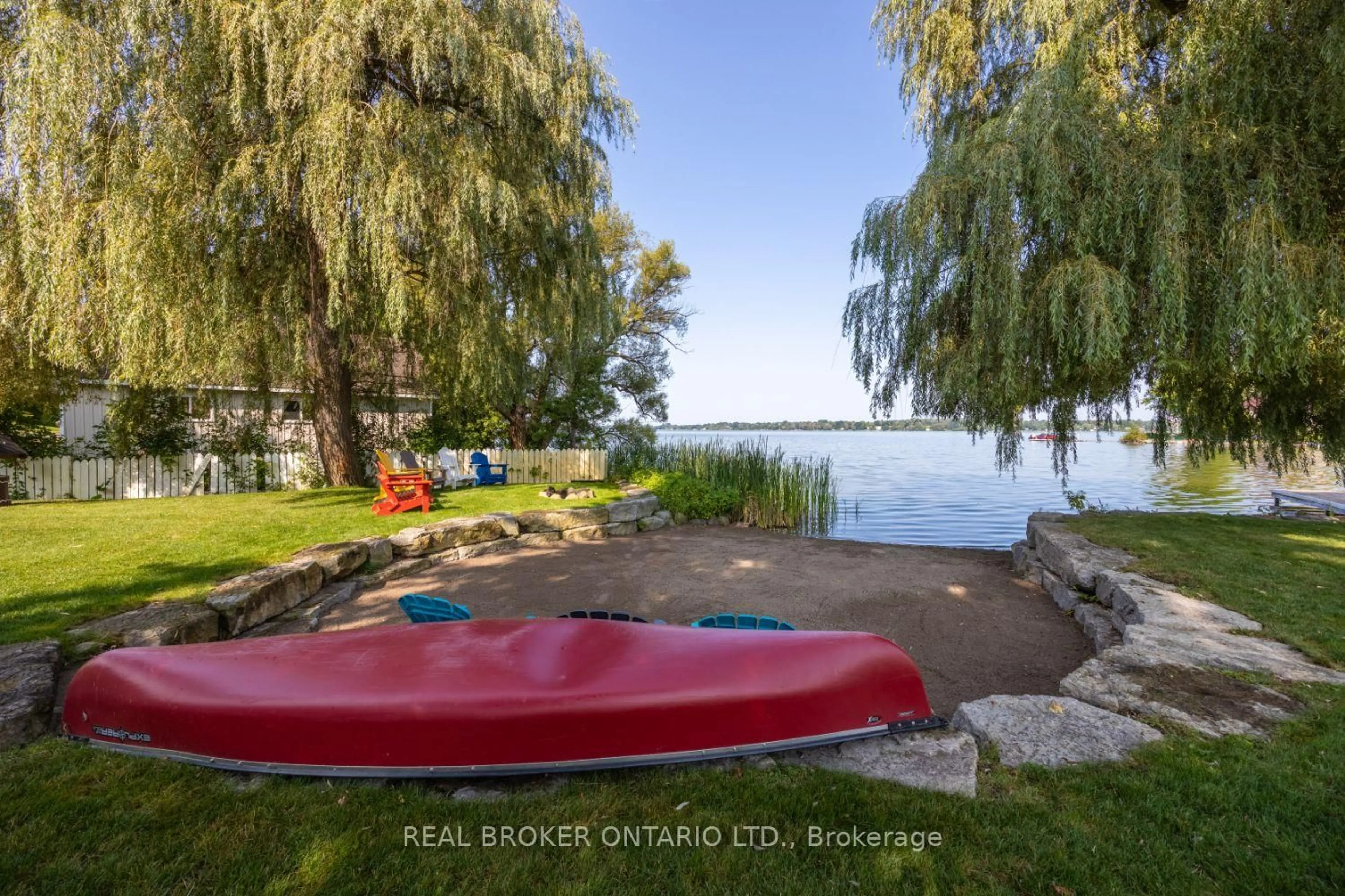 Patio, water/lake/river/ocean view for 526 View Lake Rd, Scugog Ontario L0B 1K0