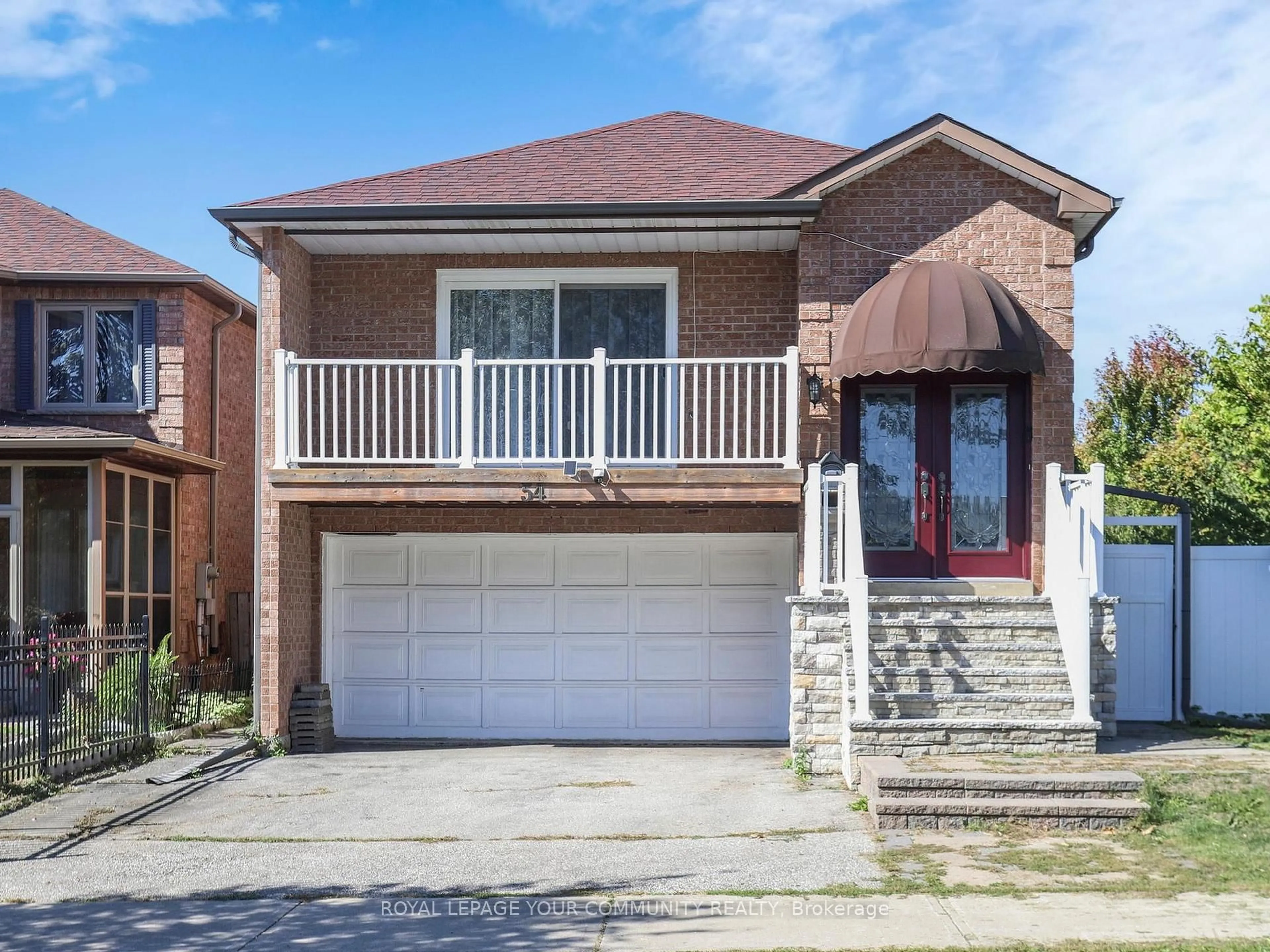 Home with brick exterior material, street for 54 Emcarr Dr, Toronto Ontario M1E 5A1