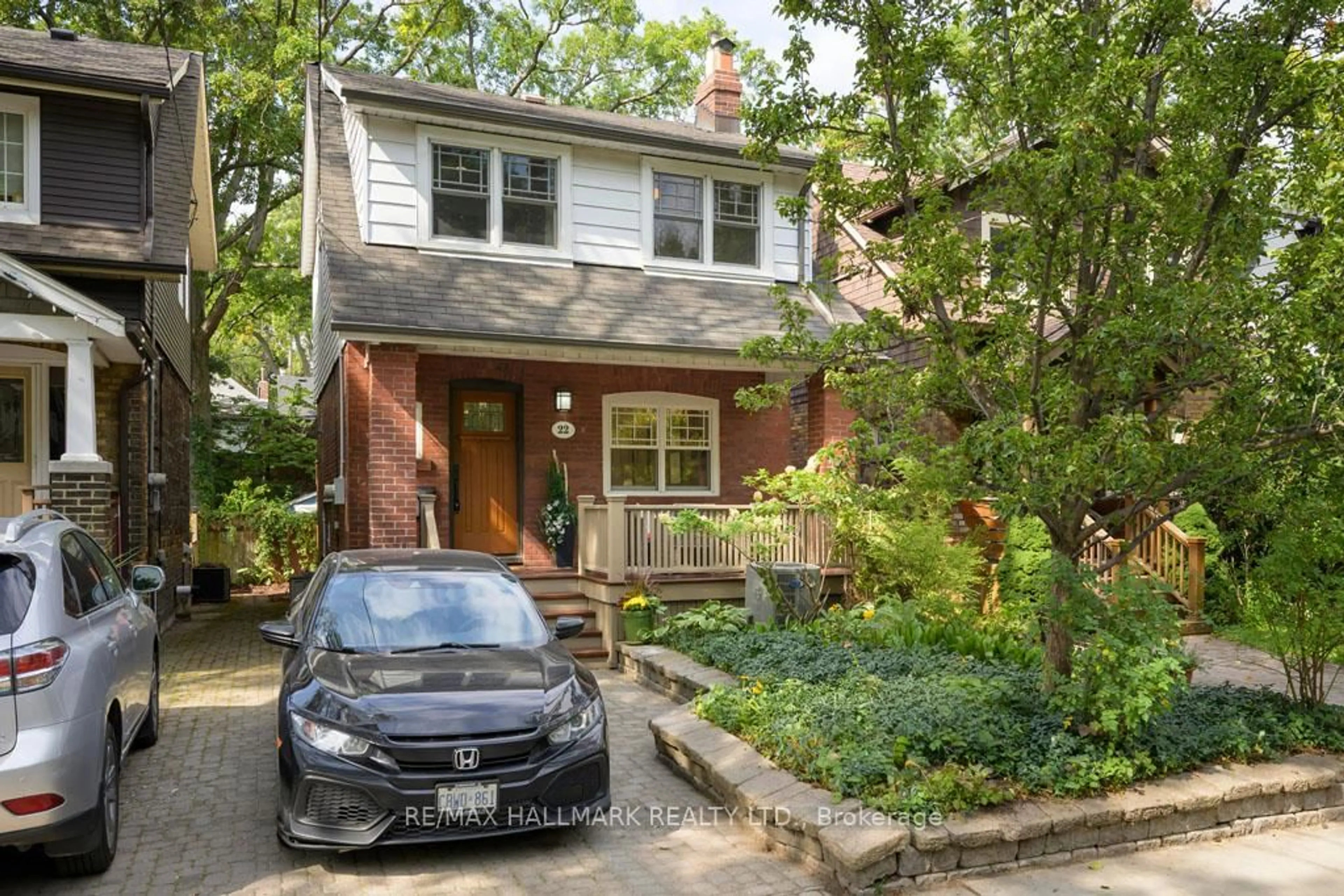 Home with brick exterior material, street for 22 Beck Ave, Toronto Ontario M4C 4L5