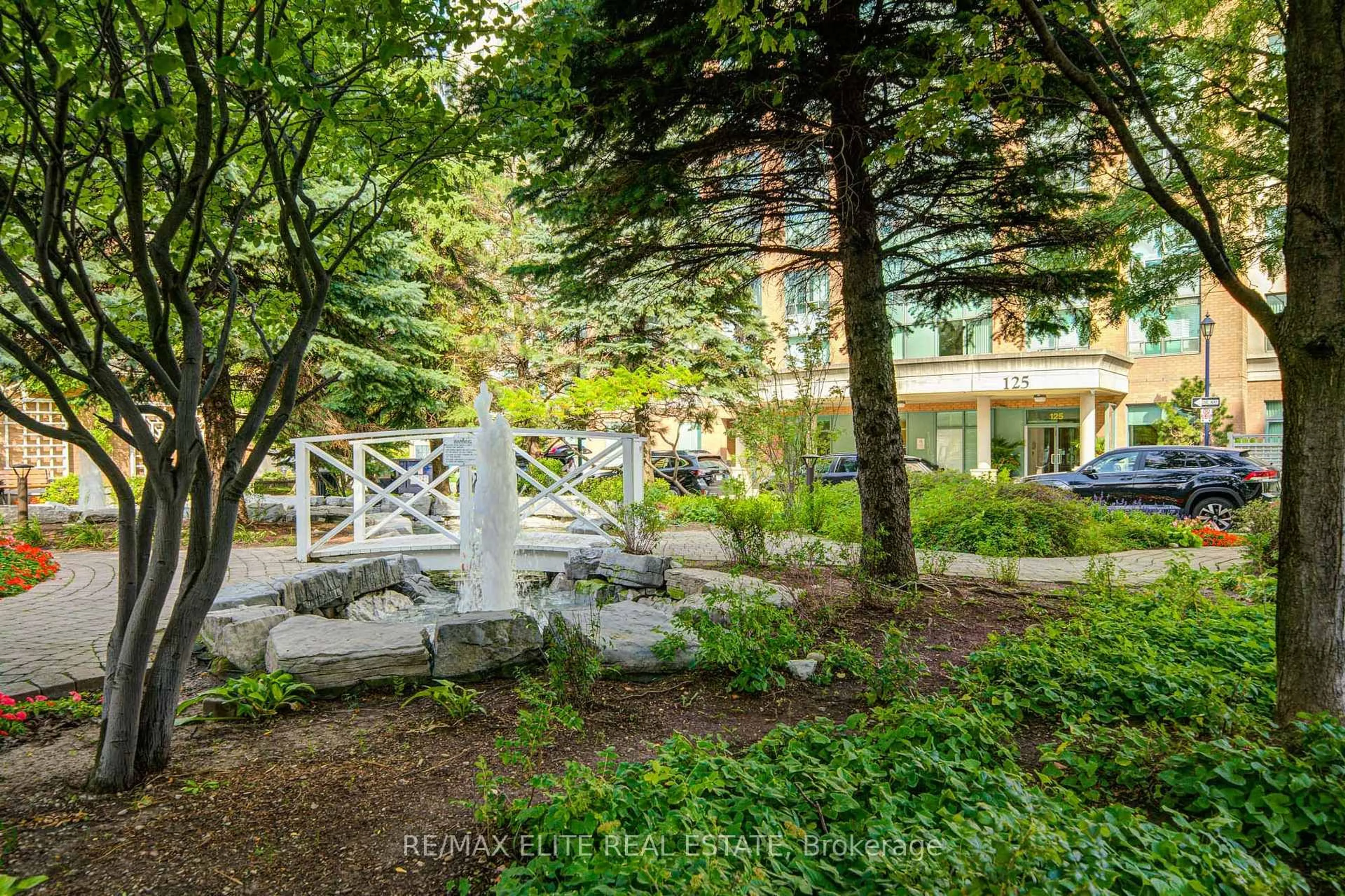 Patio, forest/trees view for 125 Omni Dr #538, Toronto Ontario M1P 5A9