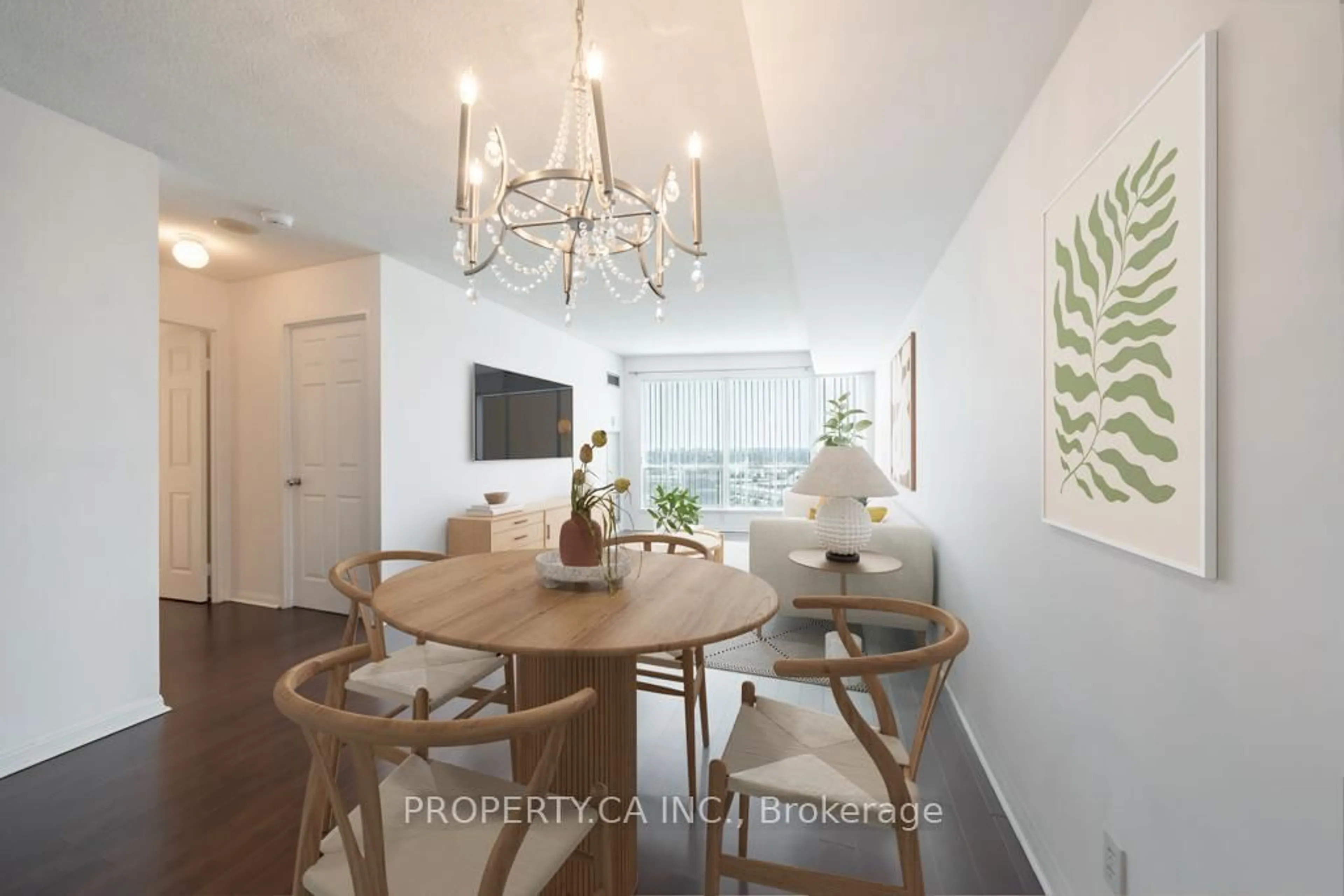 Dining room, wood/laminate floor for 8 Lee Centre Dr #1707, Toronto Ontario M1H 3J1