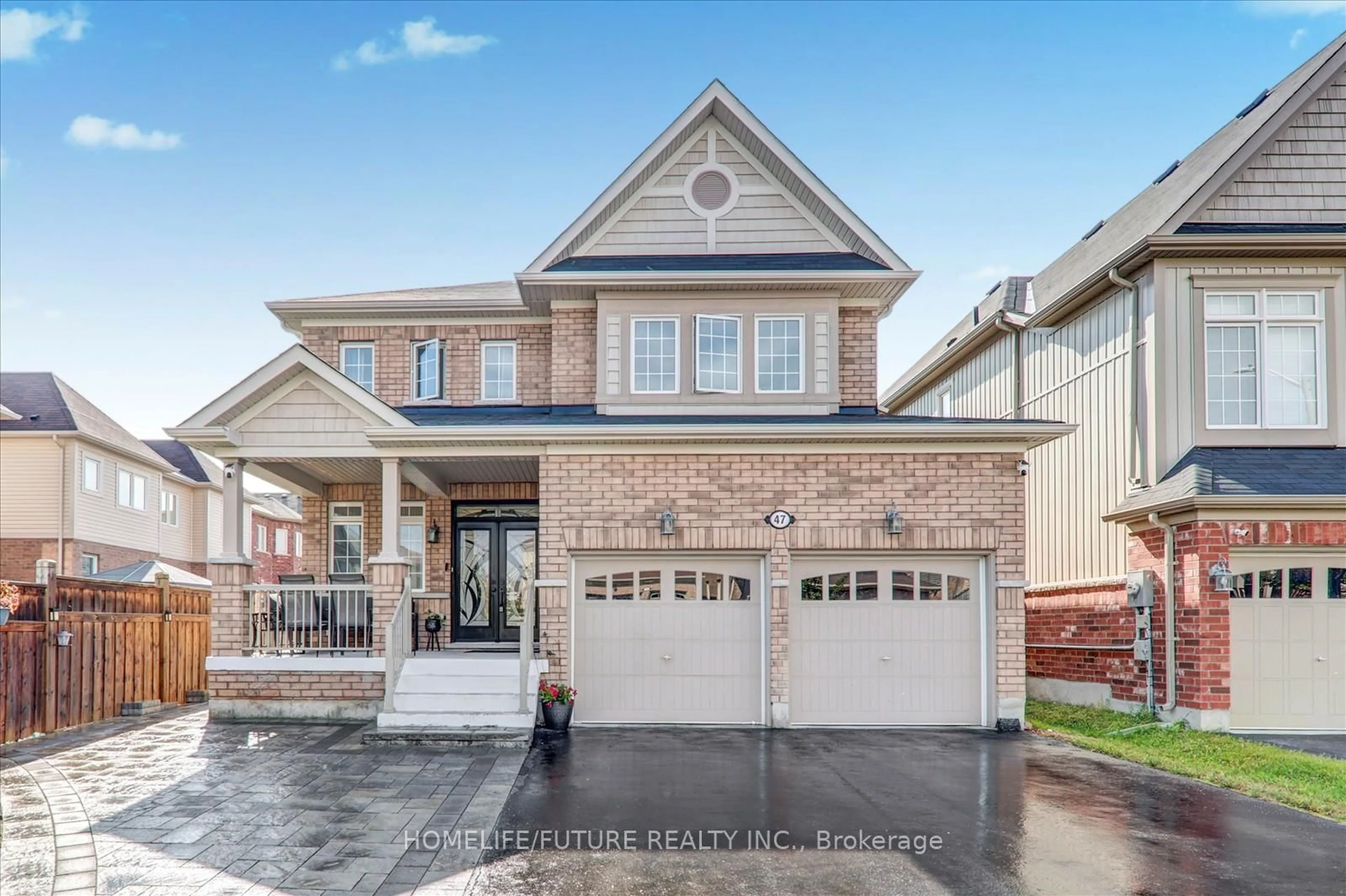 Home with brick exterior material, street for 47 Henry Smith Ave, Clarington Ontario L1C 0W1