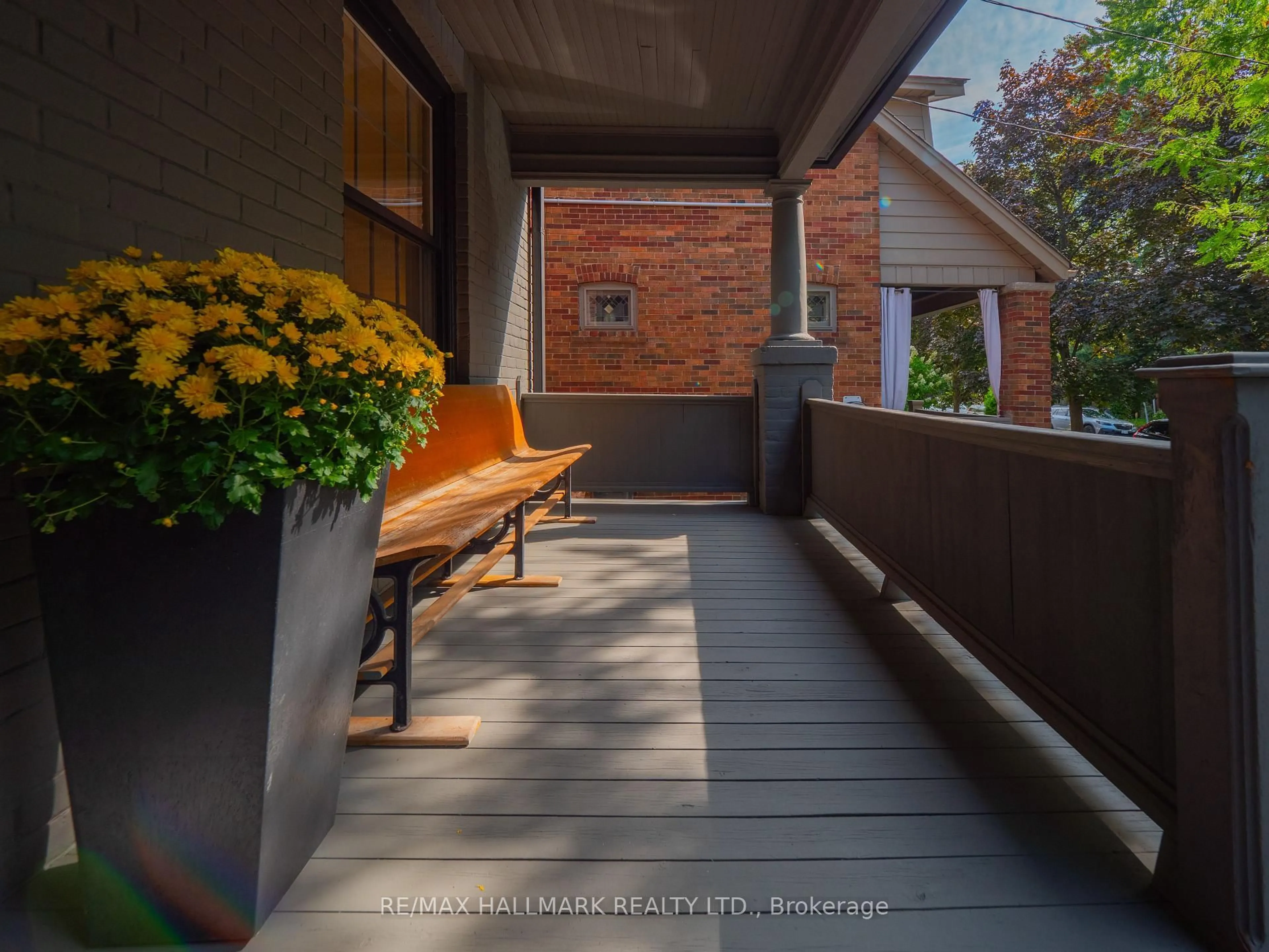 Balcony in the apartment, street for 224 Fulton Ave, Toronto Ontario M4K 1Y5
