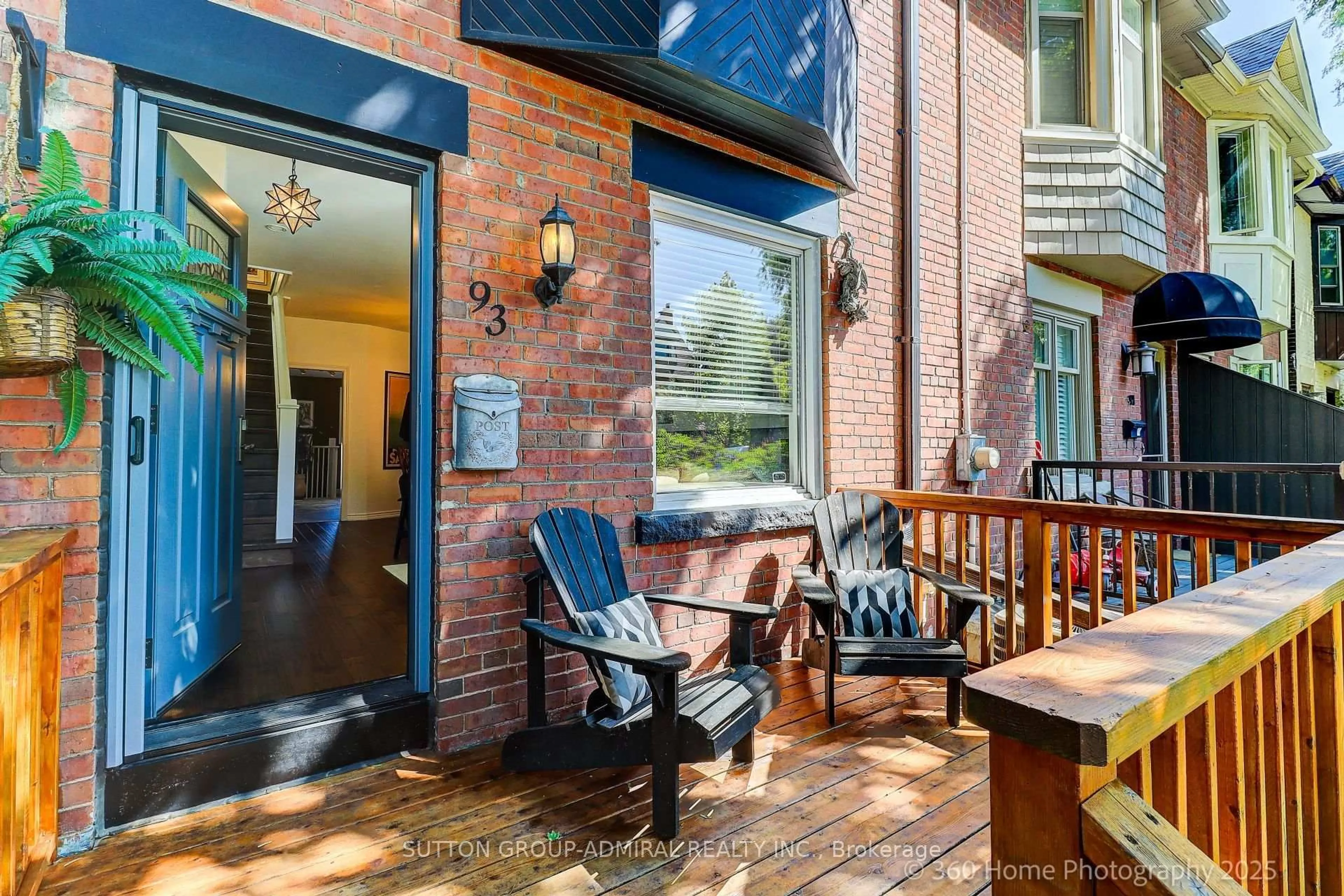 Patio, street for 93 Coady Ave, Toronto Ontario M4M 2Y9