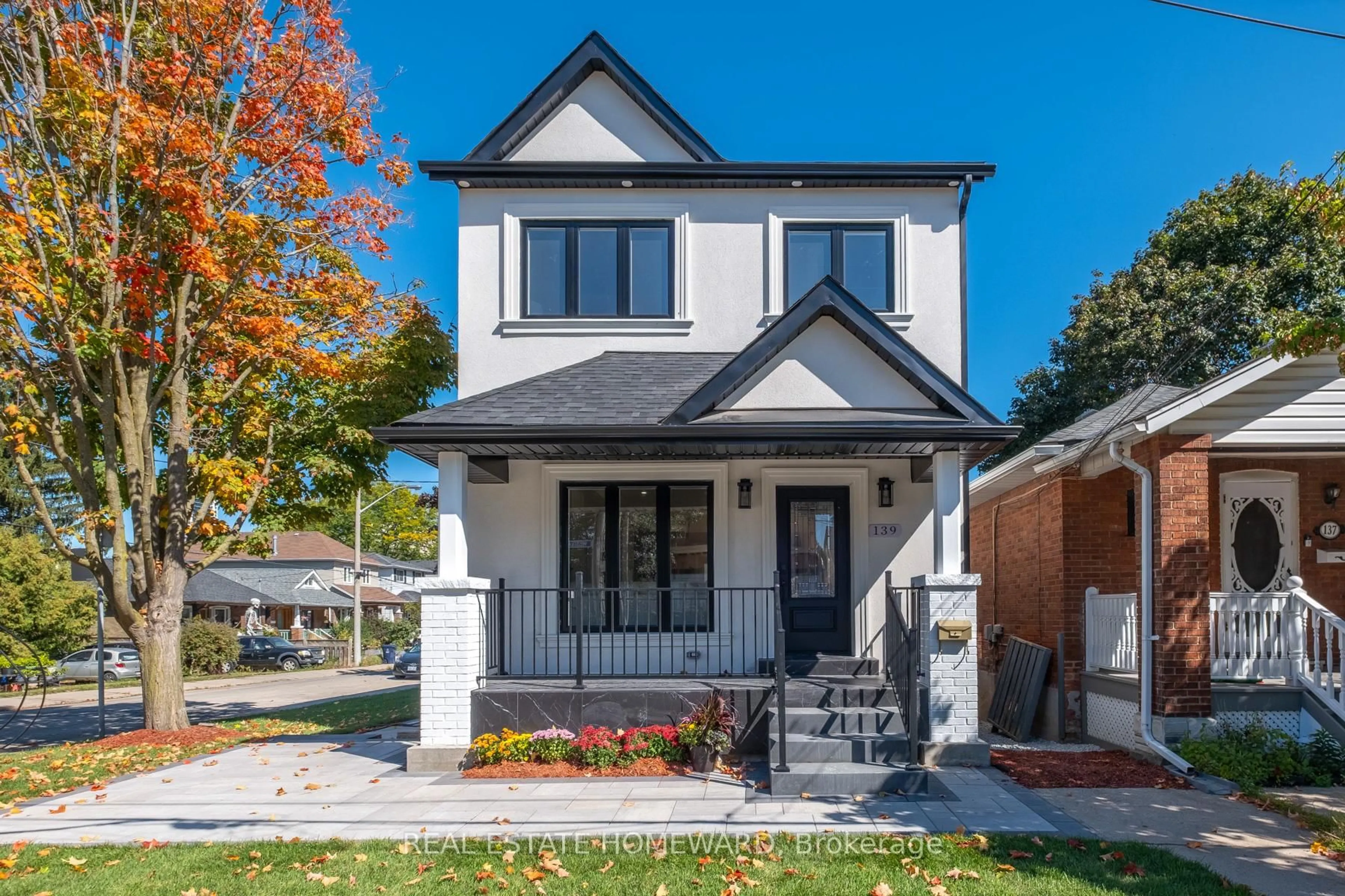 Home with brick exterior material, street for 139 Westlake Ave, Toronto Ontario M4C 4R8