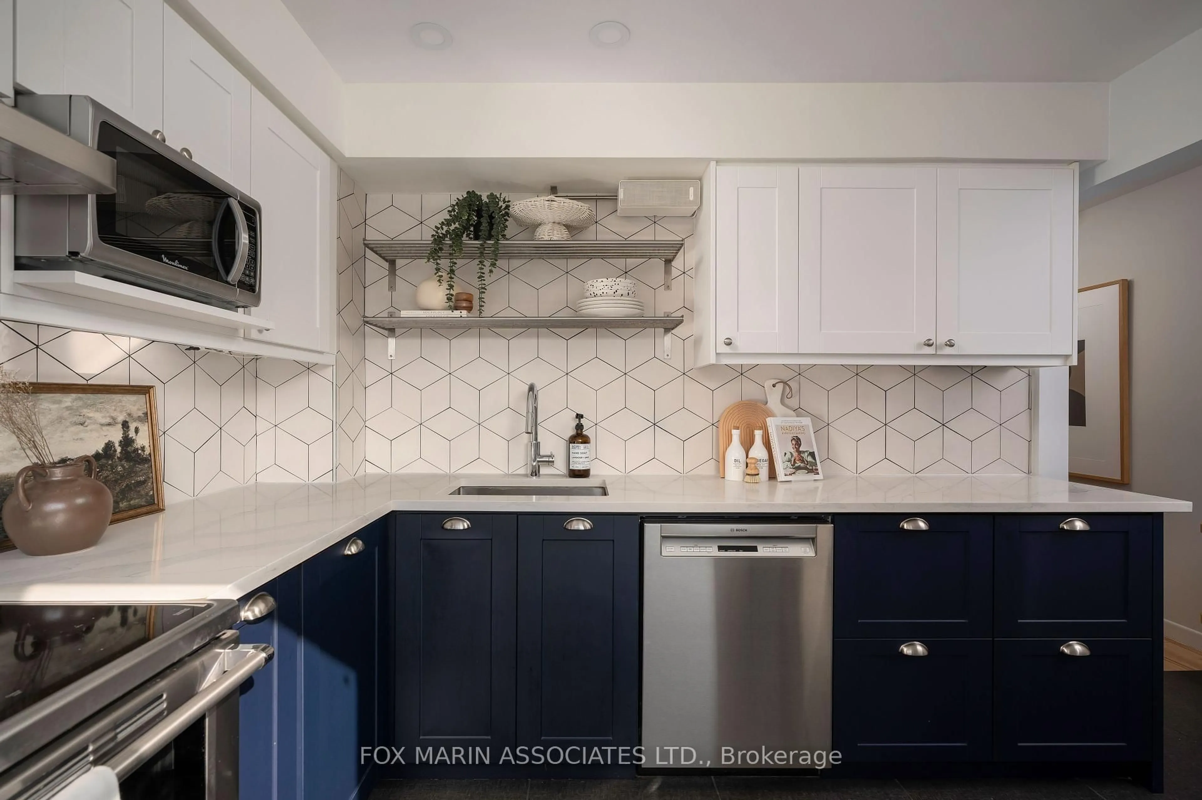Contemporary kitchen, ceramic/tile floor for 90 Edgewood Ave #130, Toronto Ontario M4L 3H1