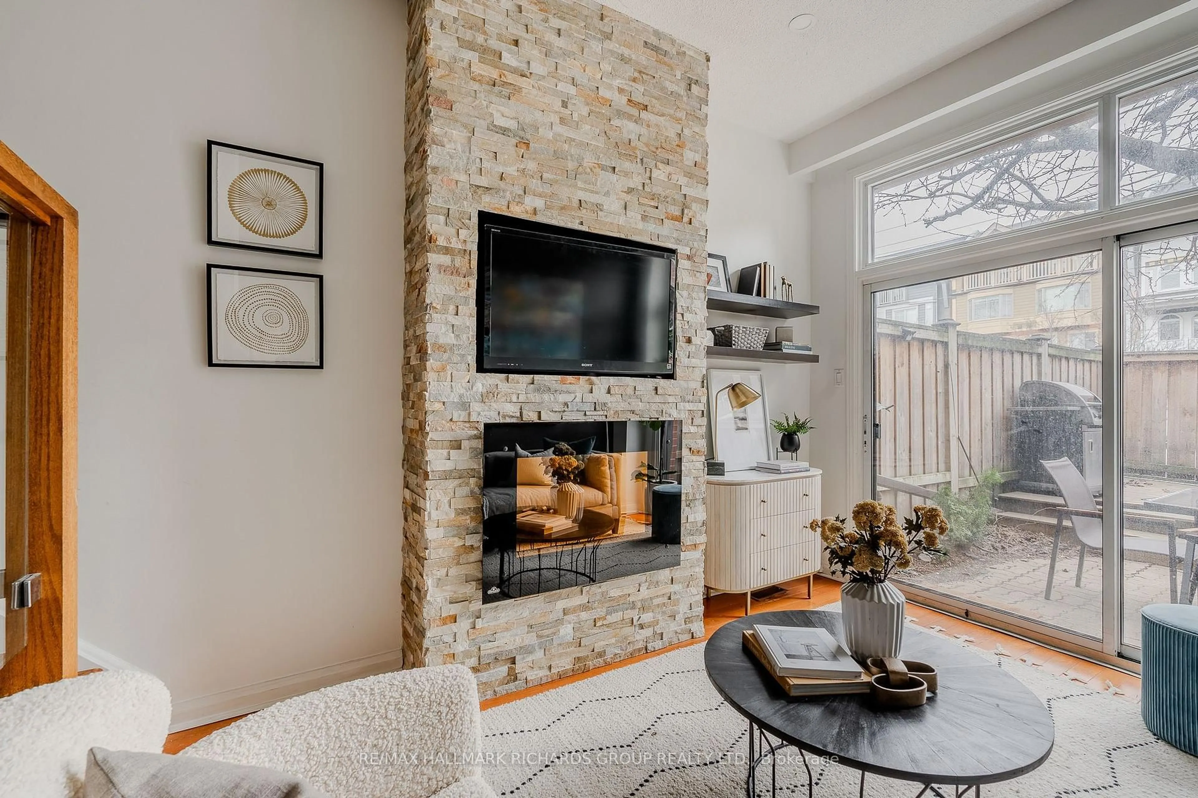 Living room with furniture, unknown for 10 Buller Ave #TH11, Toronto Ontario M4L 1C1