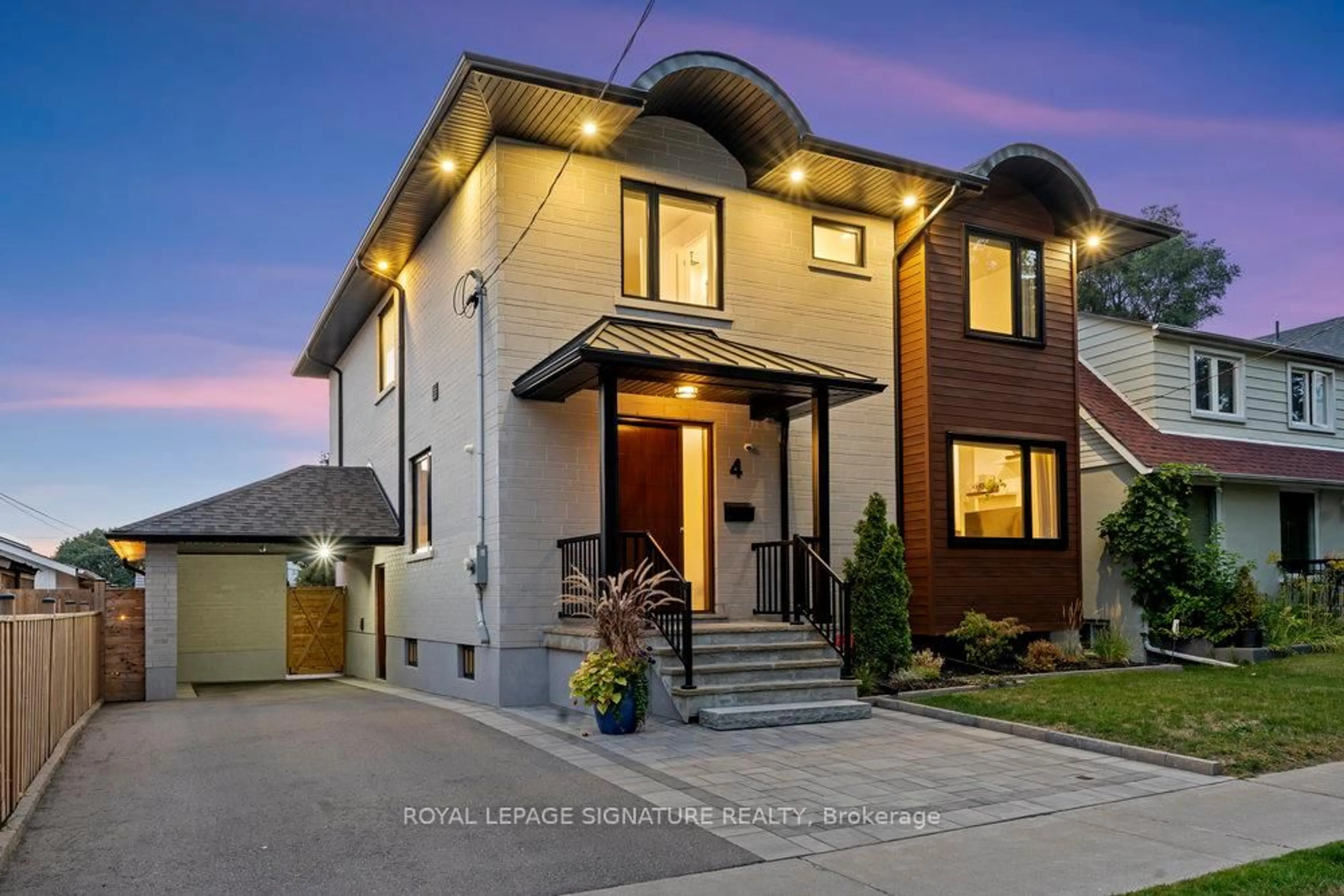 Home with brick exterior material, street for 4 Bertha Ave, Toronto Ontario M1L 3L7