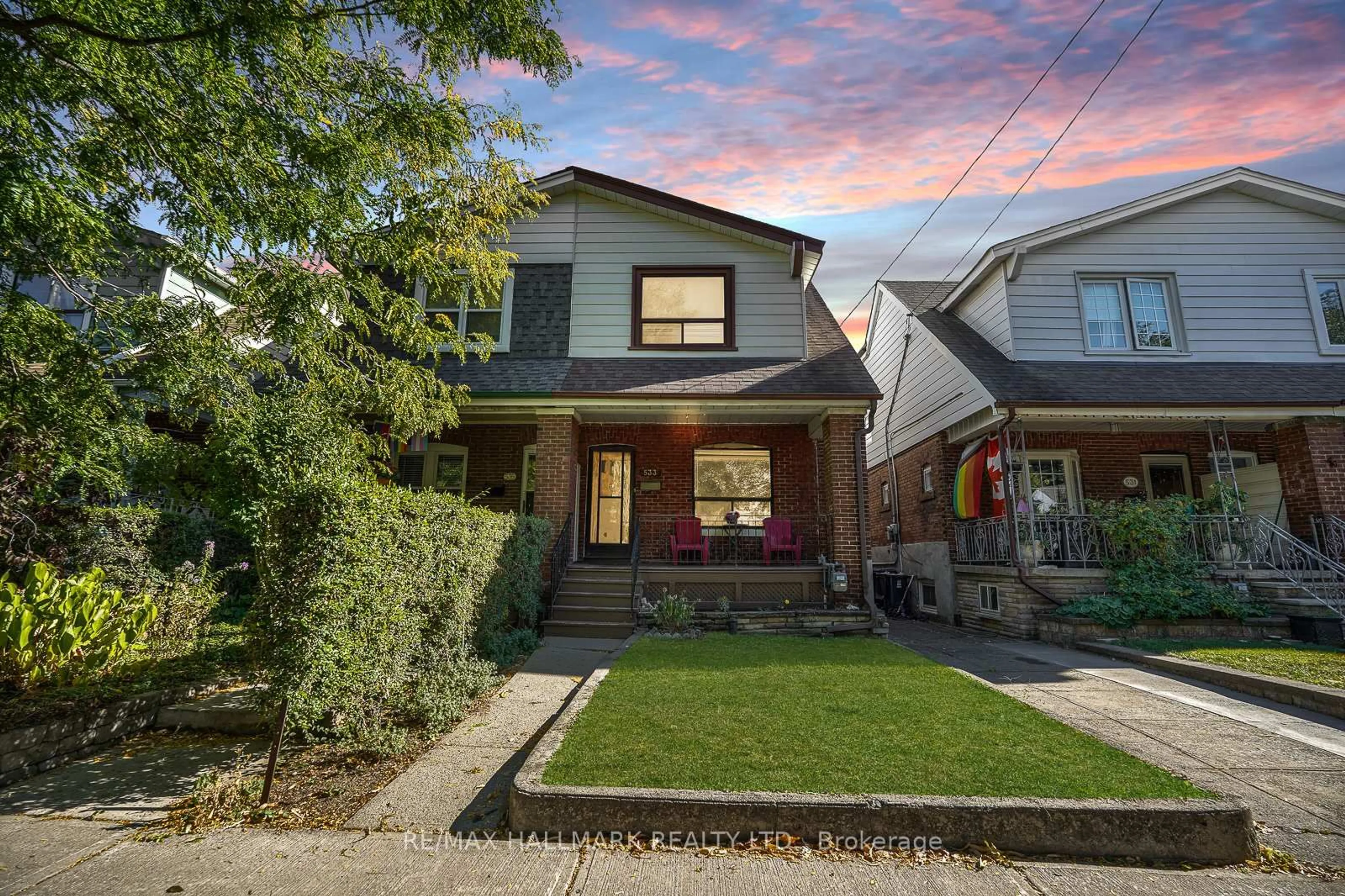Home with brick exterior material, street for 533 Milverton Blvd, Toronto Ontario M4C 1X6