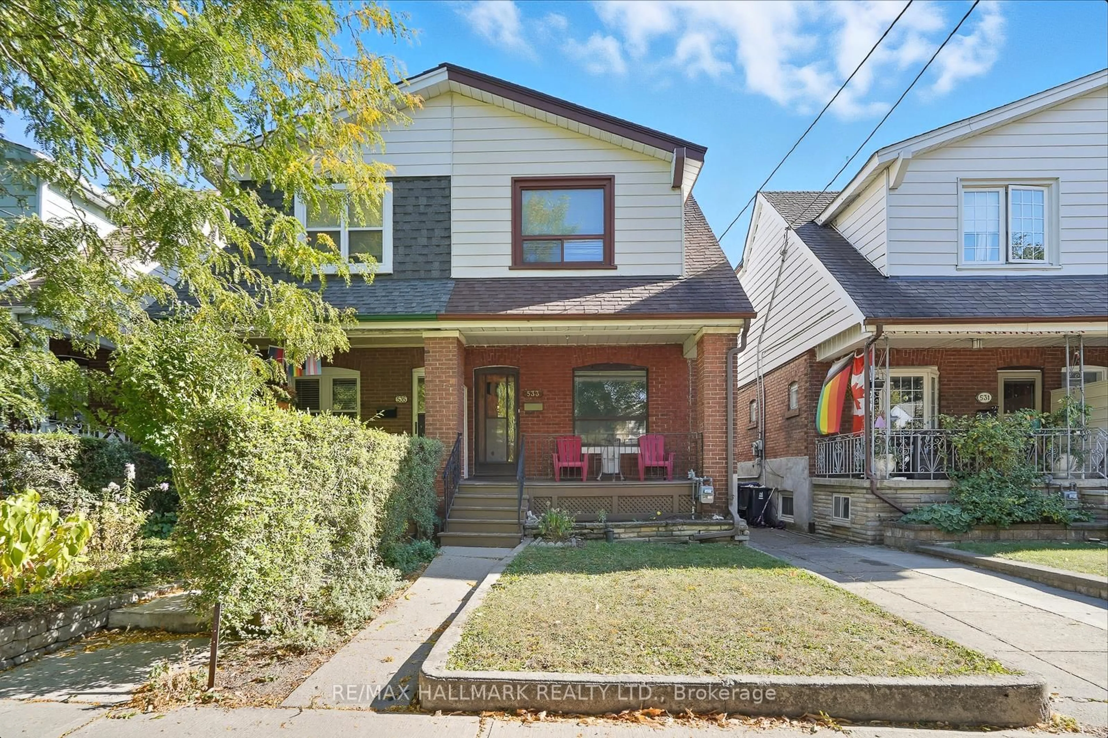 Home with brick exterior material, street for 533 Milverton Blvd, Toronto Ontario M4C 1X6