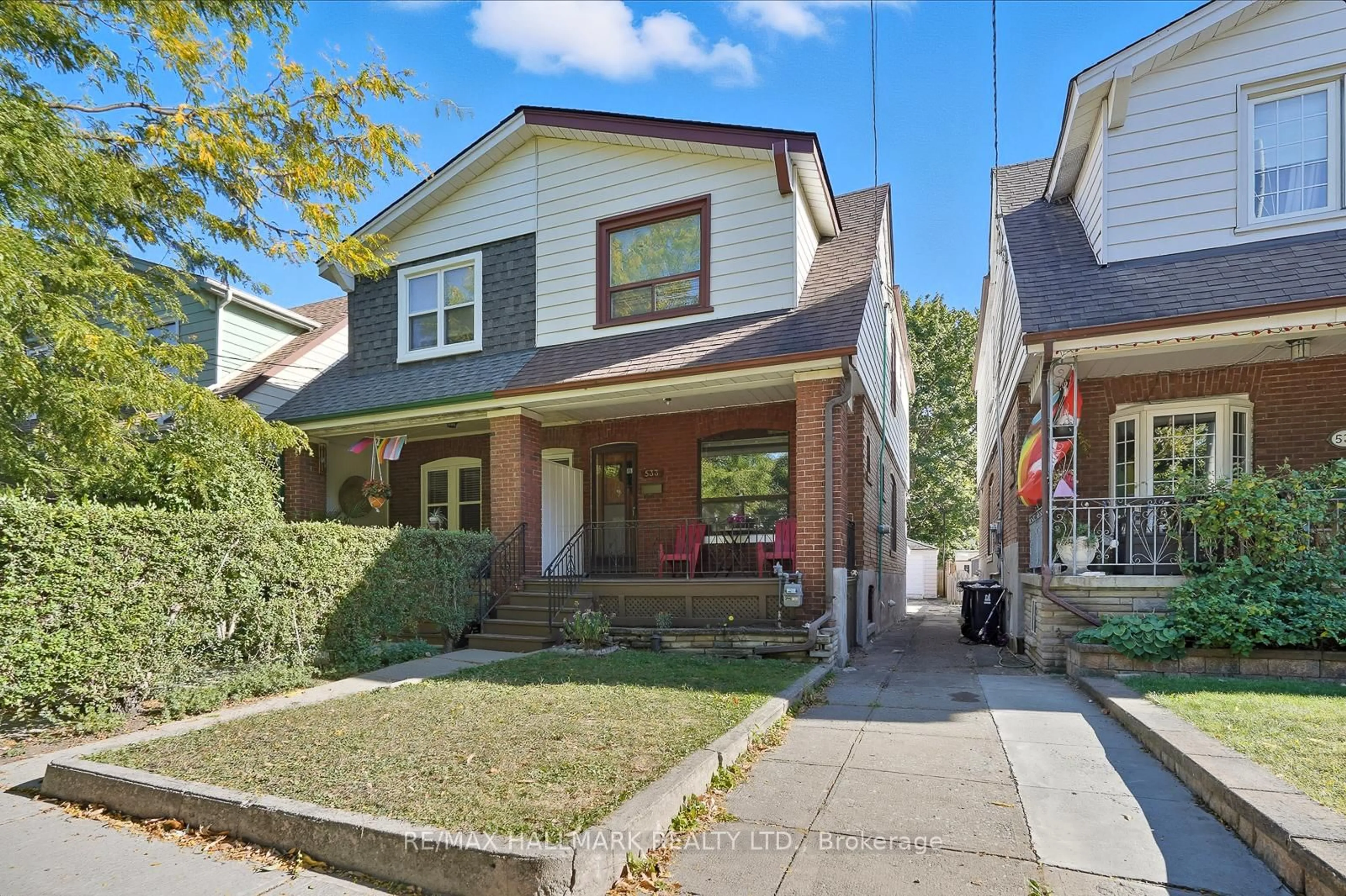 Home with brick exterior material, street for 533 Milverton Blvd, Toronto Ontario M4C 1X6