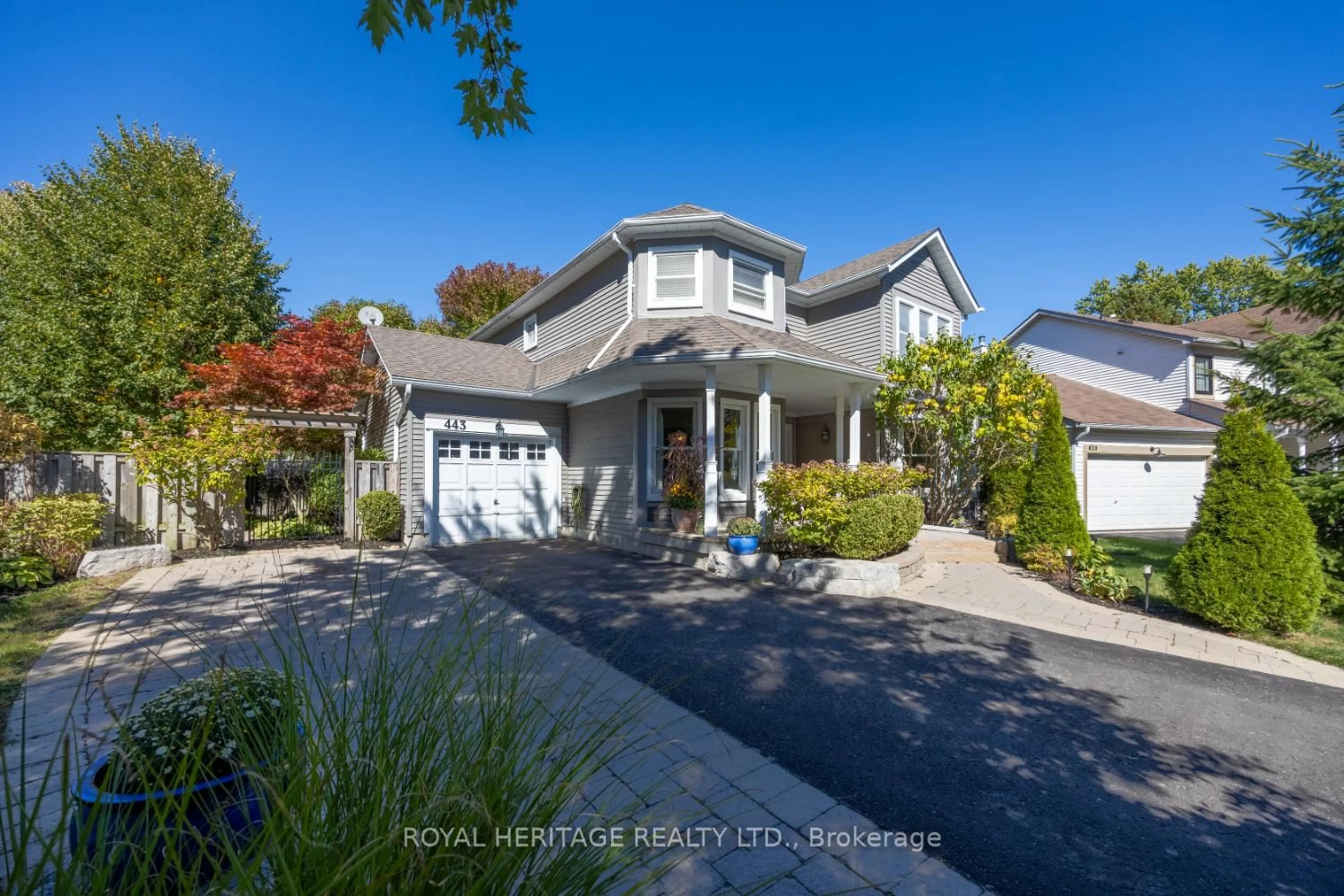 Home with vinyl exterior material, street for 443 Sexton St, Scugog Ontario L9L 1E5