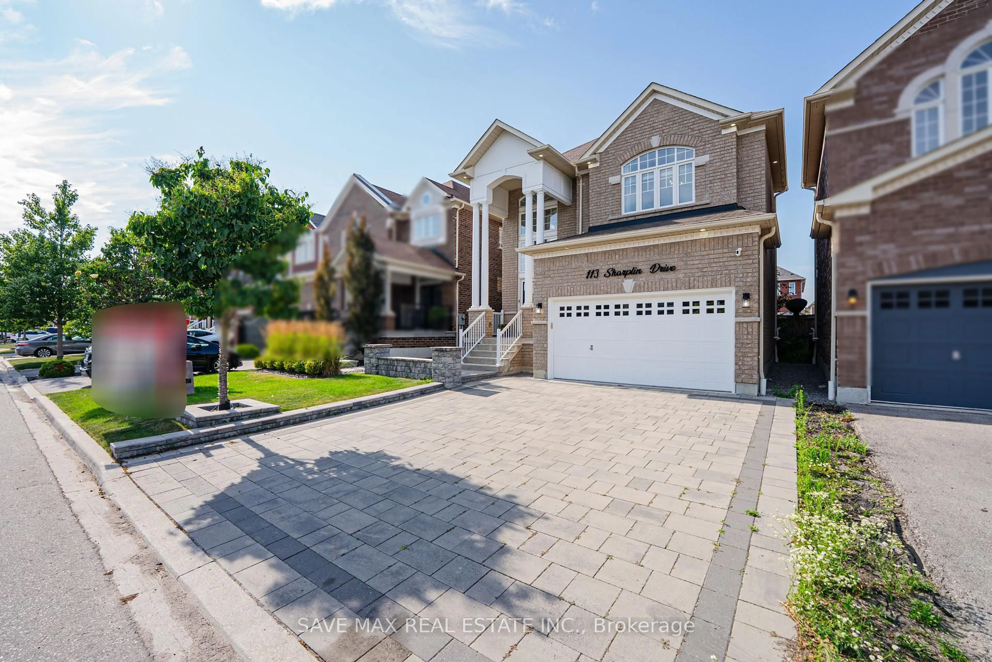Home with brick exterior material, street for 113 Sharplin Dr, Ajax Ontario L1Z 0P3