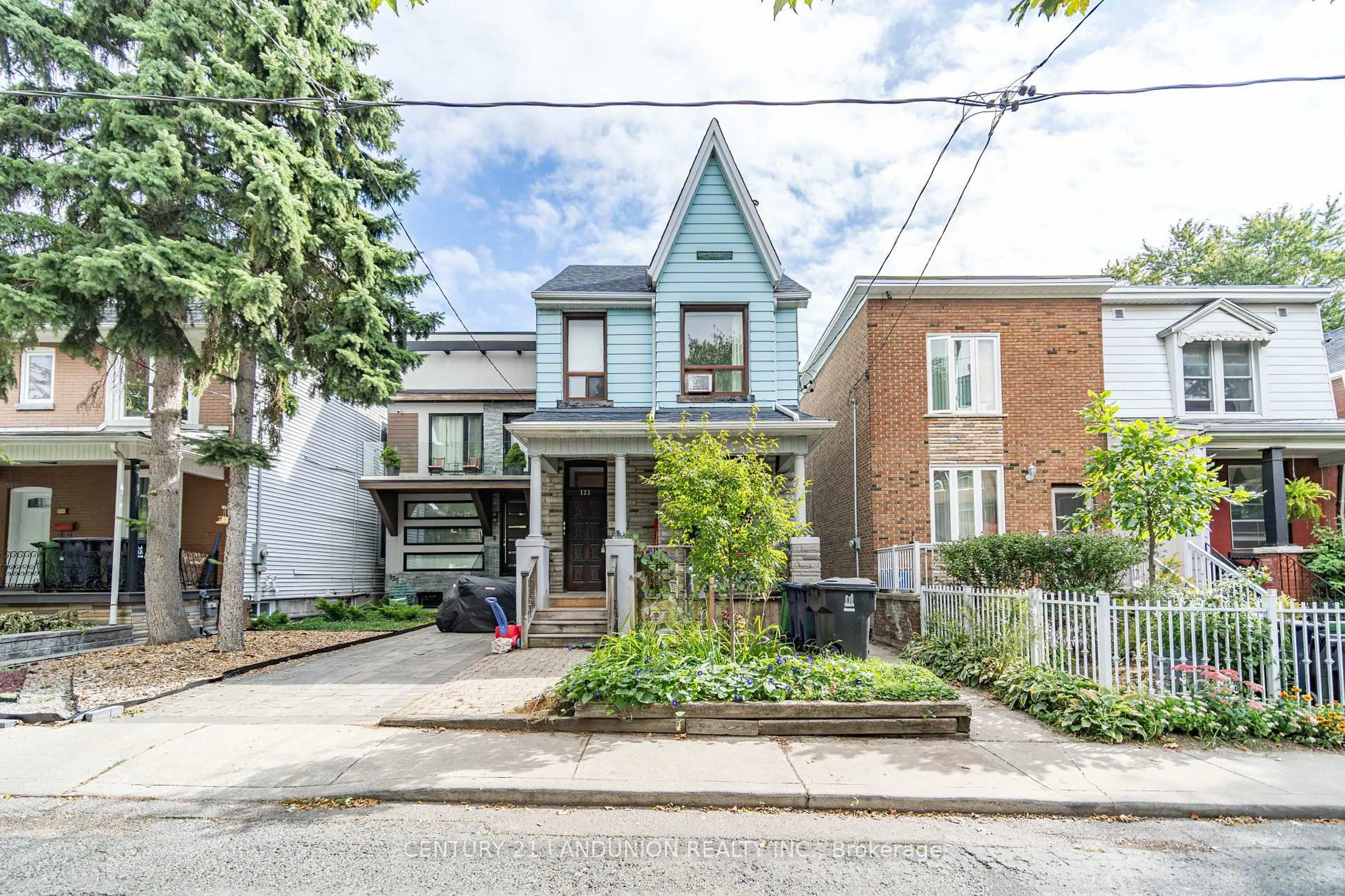 Home with brick exterior material, street for 133 Galt Ave, Toronto Ontario M4M 2Z4