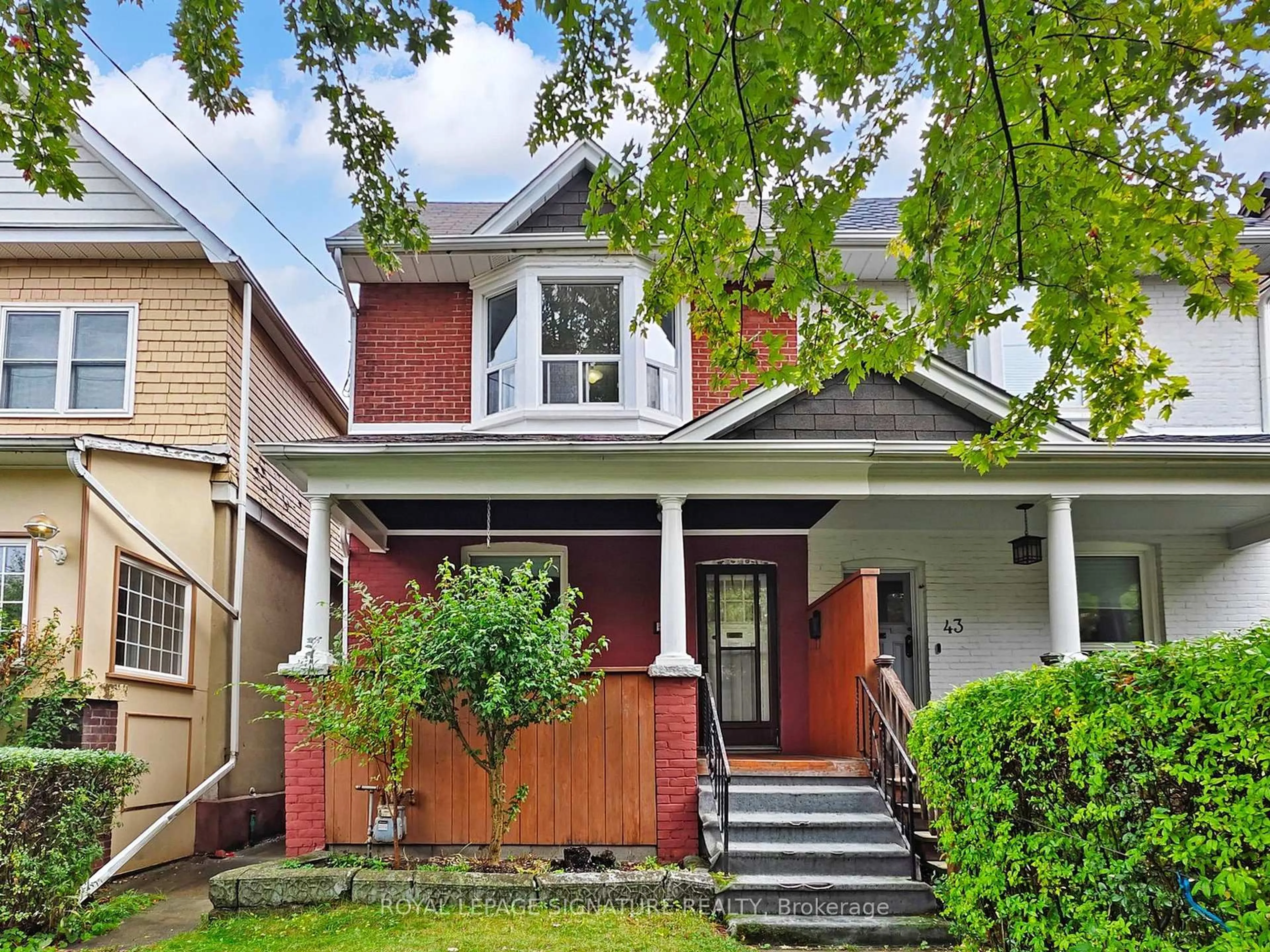 Home with brick exterior material, street for 45 Arundel Ave, Toronto Ontario M4K 3A1