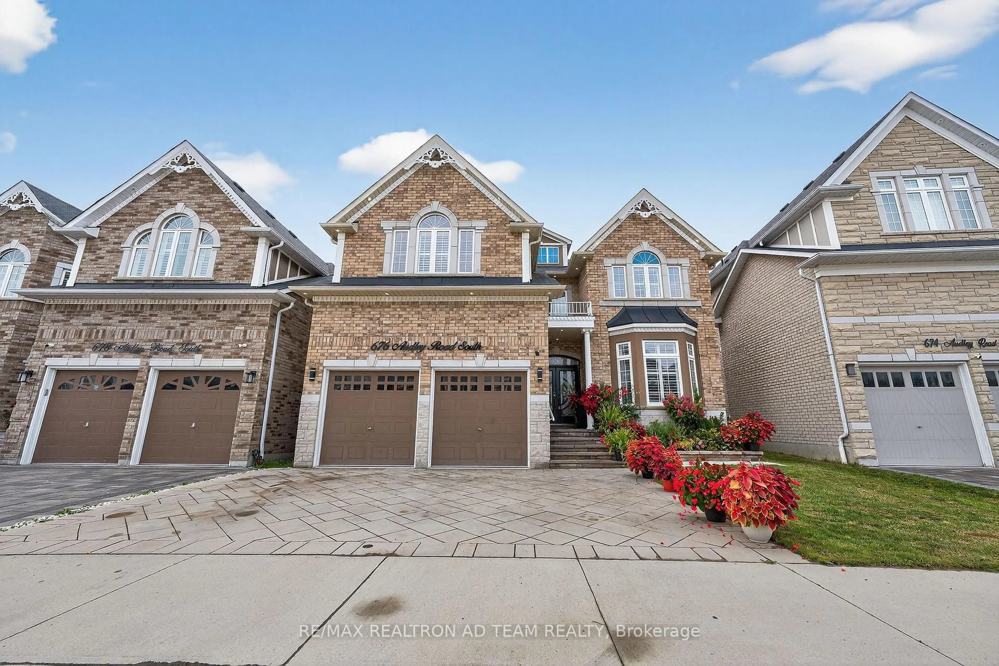 Home with brick exterior material, street for 676 Audley Rd, Ajax Ontario L1Z 0T6