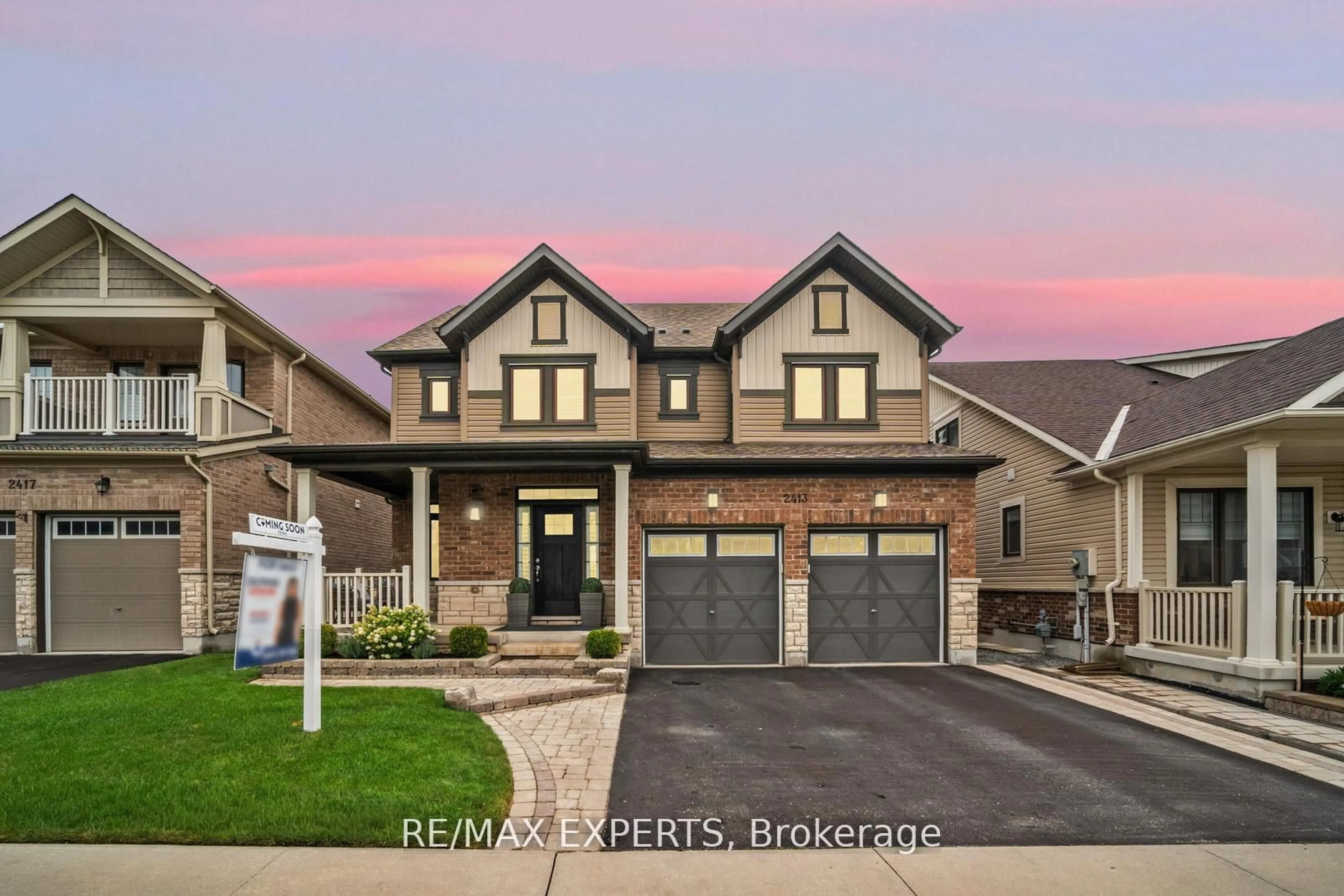Home with brick exterior material, street for 2413 New Providence St, Oshawa Ontario L1L 0G2