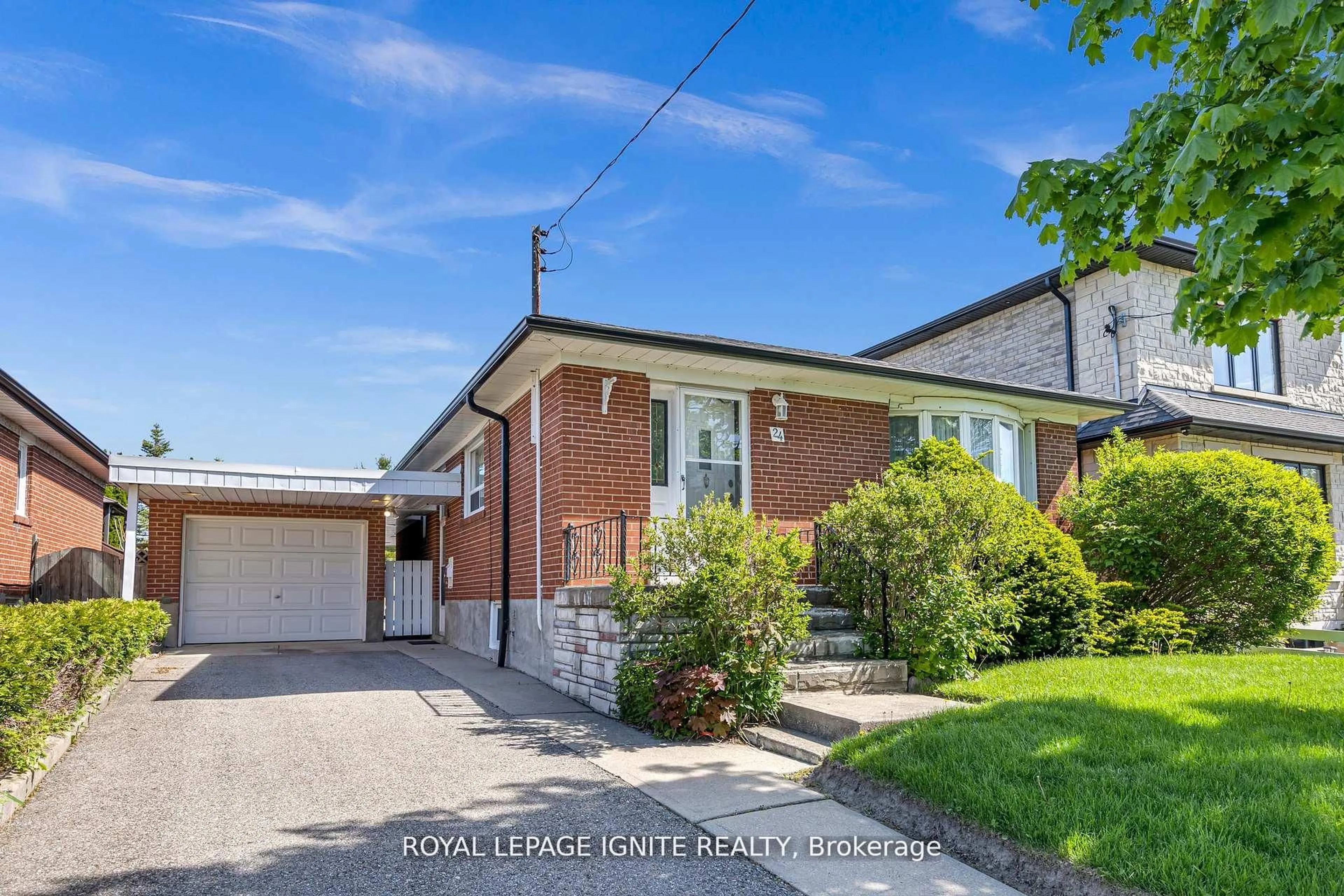 Home with brick exterior material, street for 24 Beran Dr, Toronto Ontario M1G 1G1