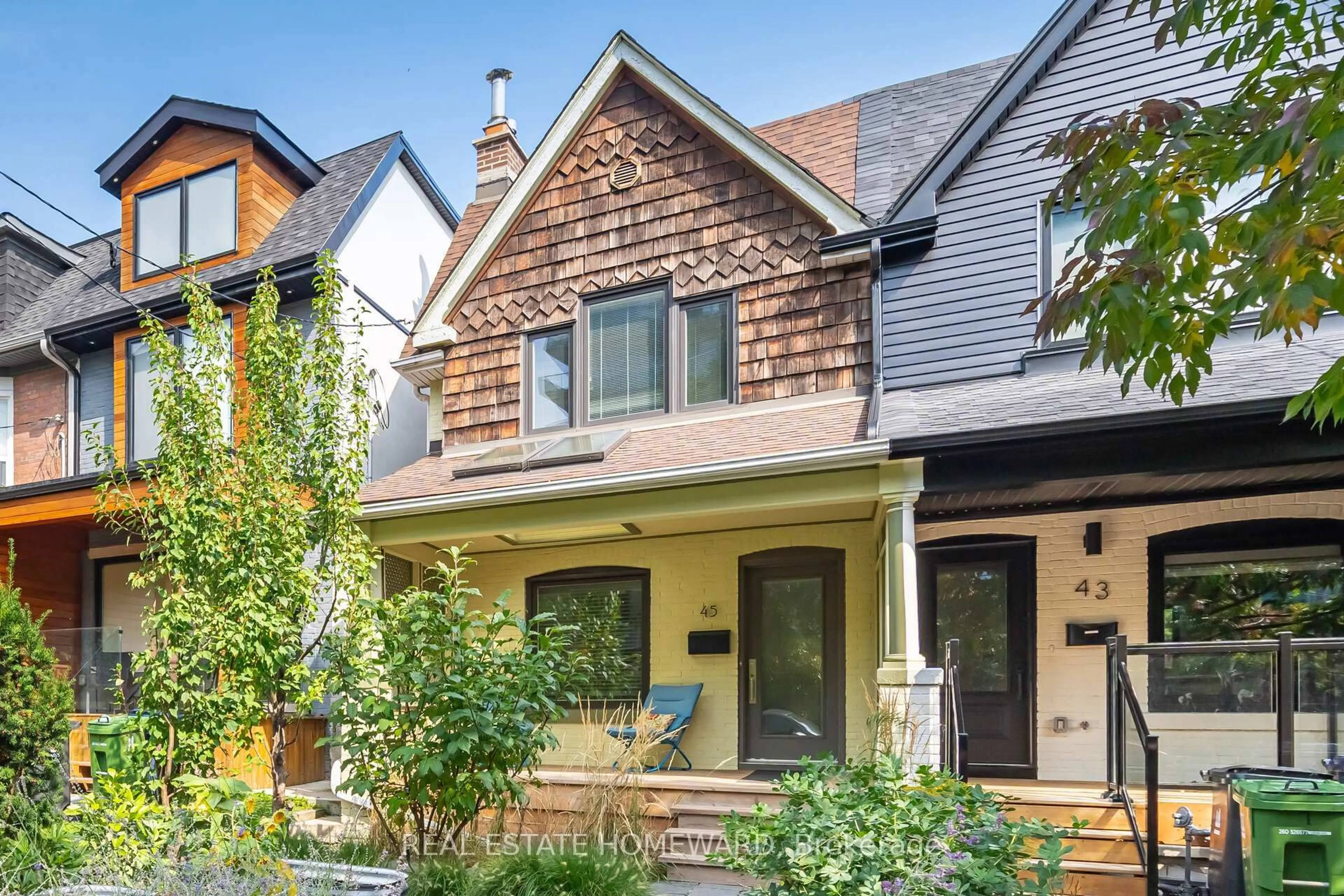 Home with brick exterior material, street for 45 Boston Ave, Toronto Ontario M4M 2T8
