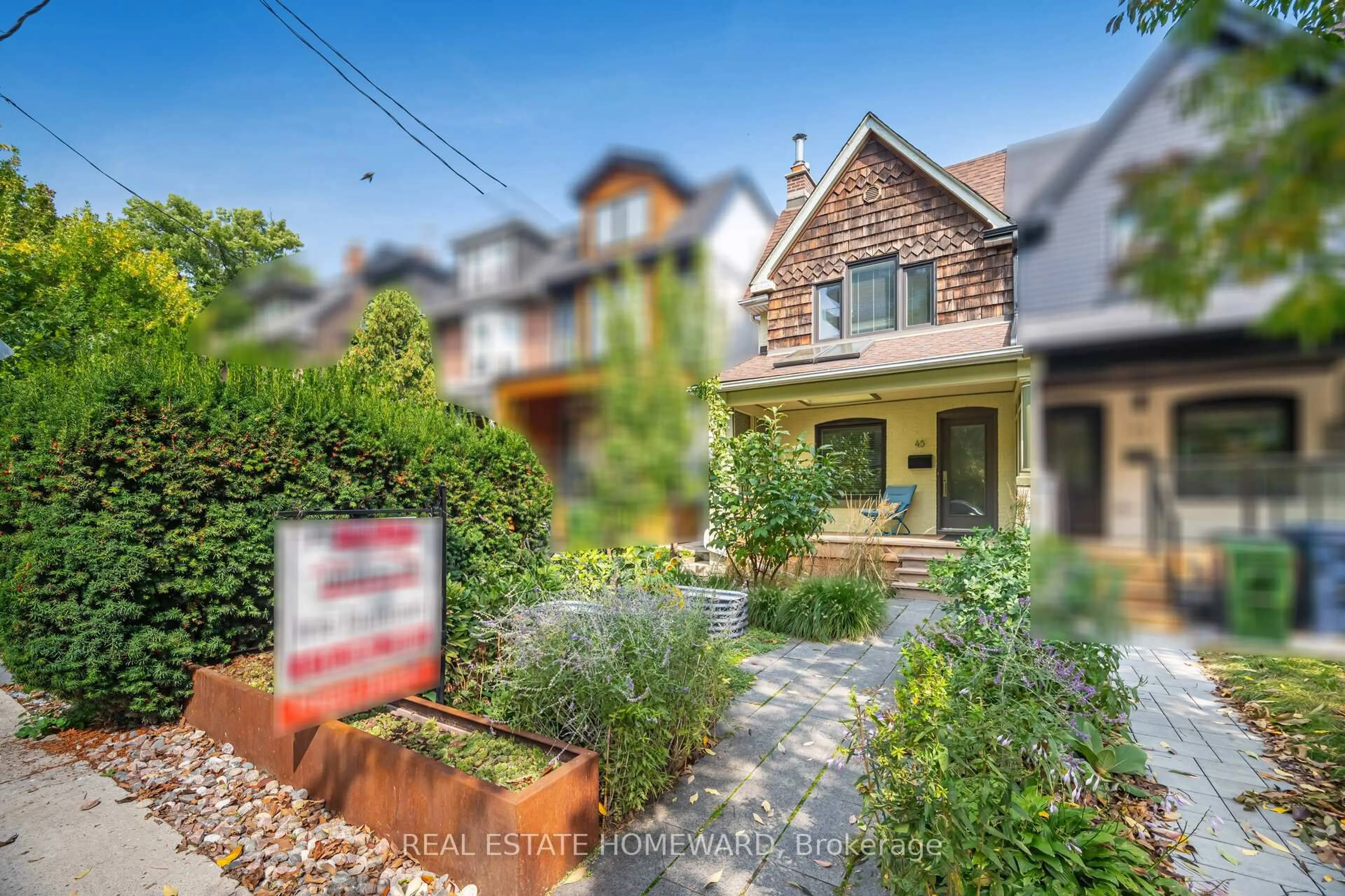 Home with brick exterior material, street for 45 Boston Ave, Toronto Ontario M4M 2T8
