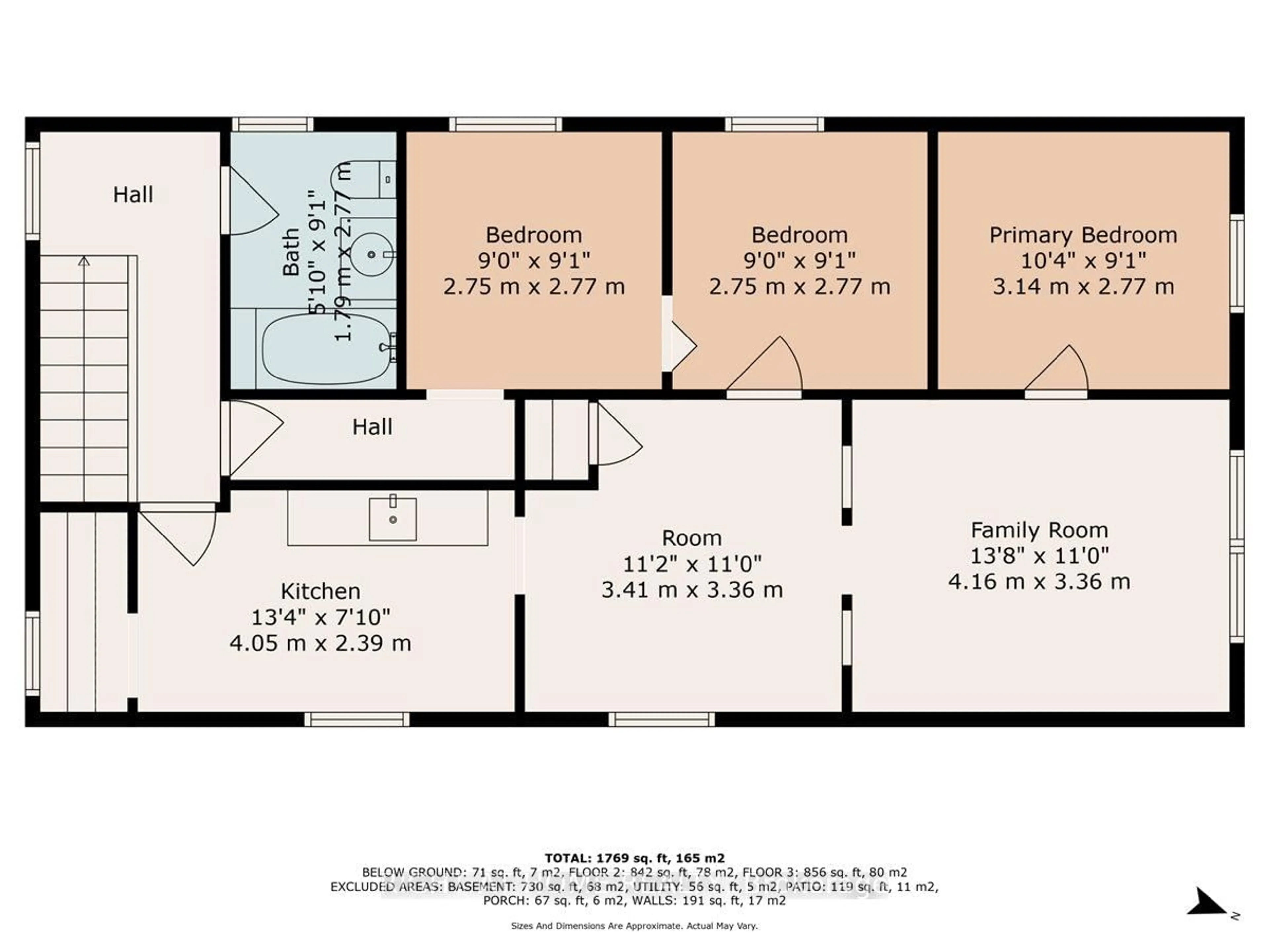 Floor plan for 183 Olive Ave, Oshawa Ontario L1H 2P1