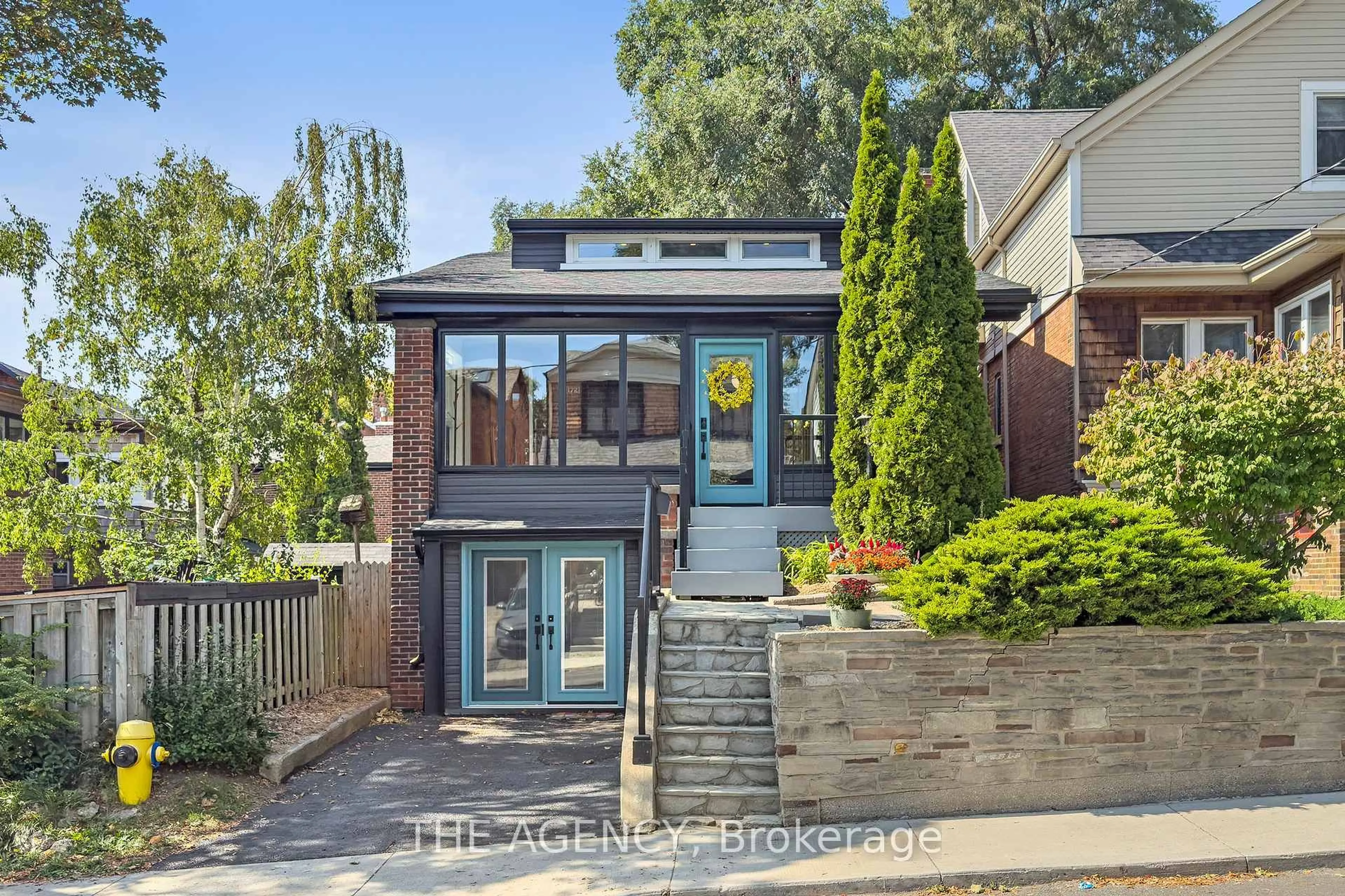 Home with brick exterior material, street for 172 Brookside Dr, Toronto Ontario M4E 2M4