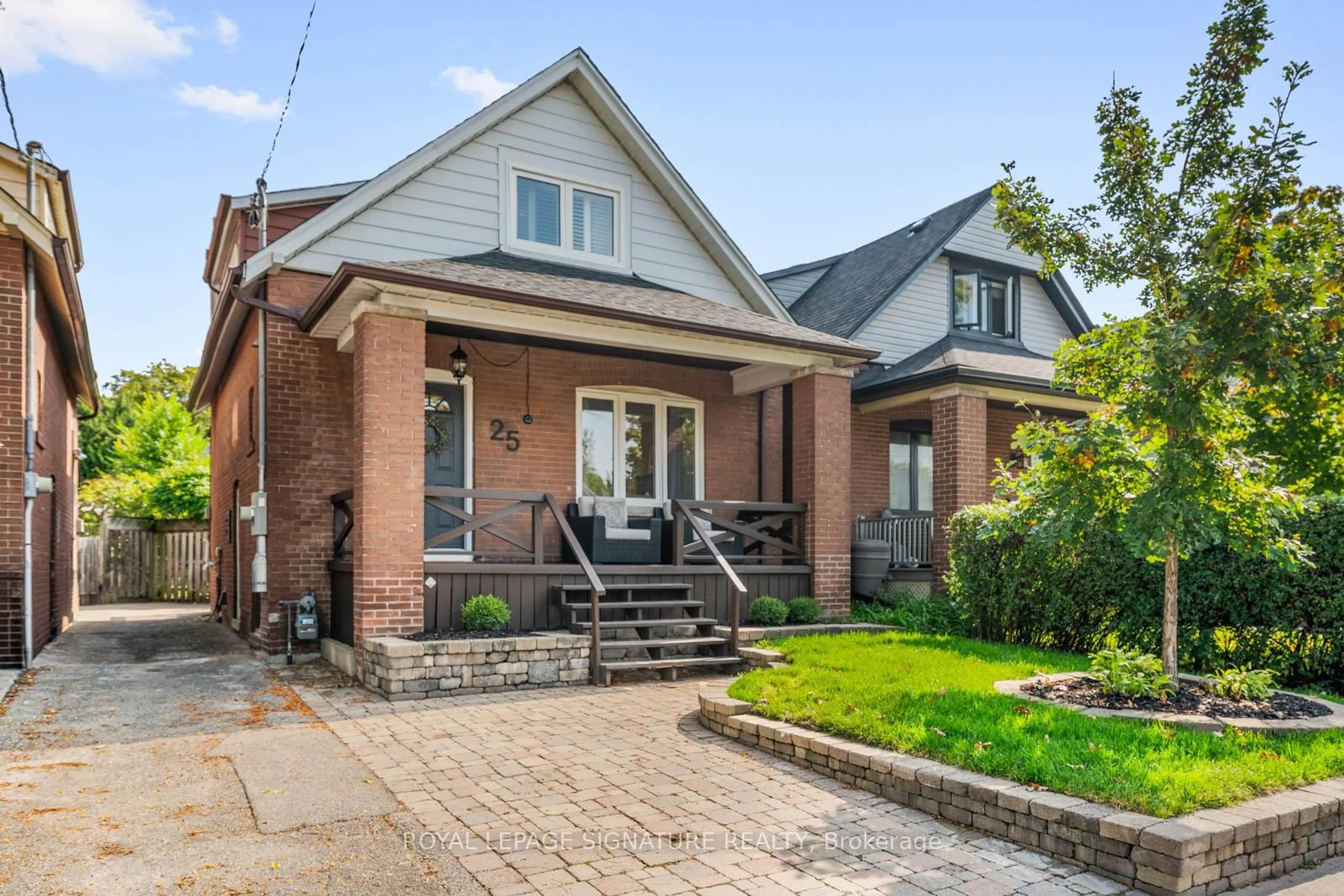 Home with brick exterior material, street for 25 Pepler Ave, Toronto Ontario M4J 2Y7