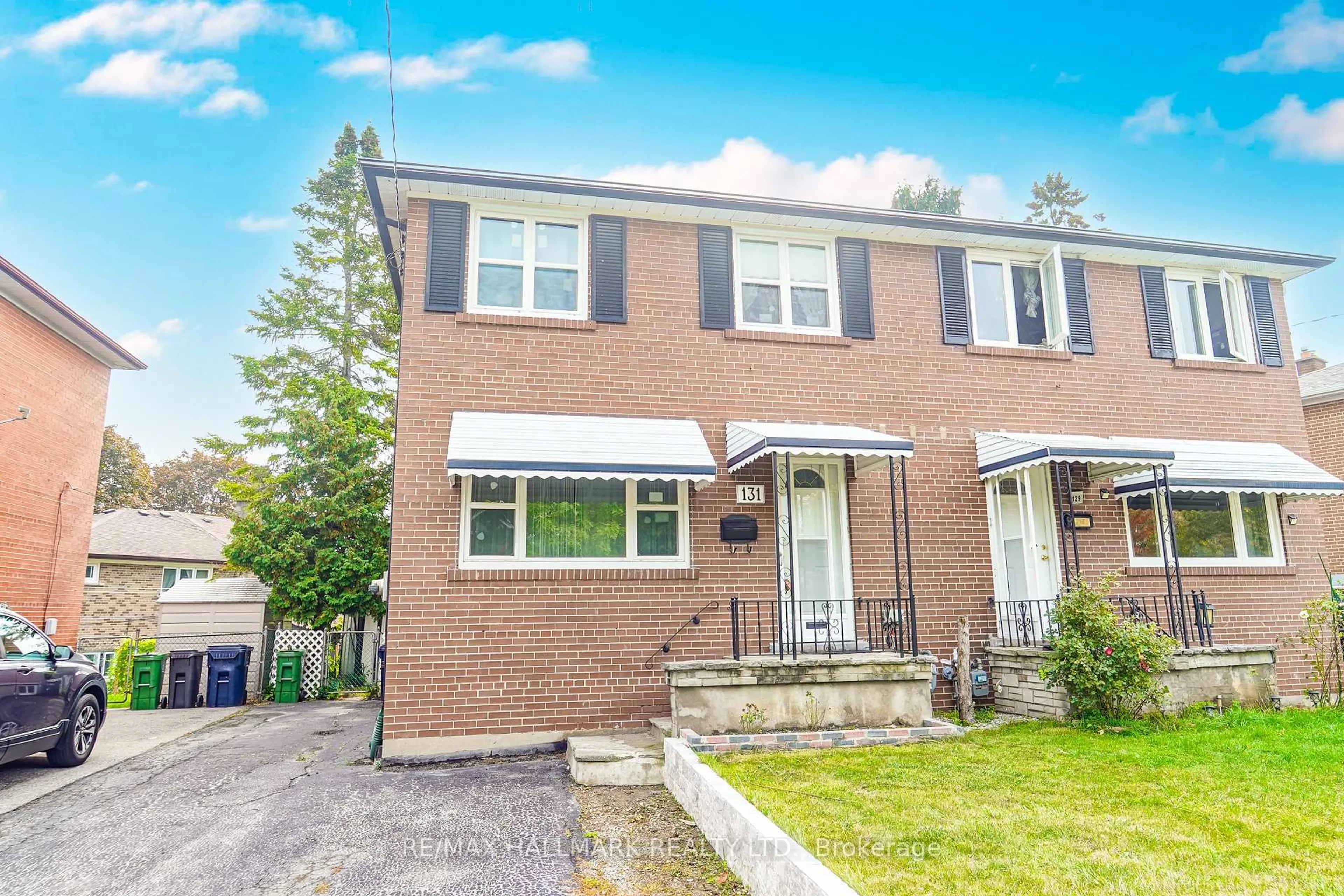 Home with brick exterior material, street for 131 Painted Post Dr, Toronto Ontario M1H 1T6