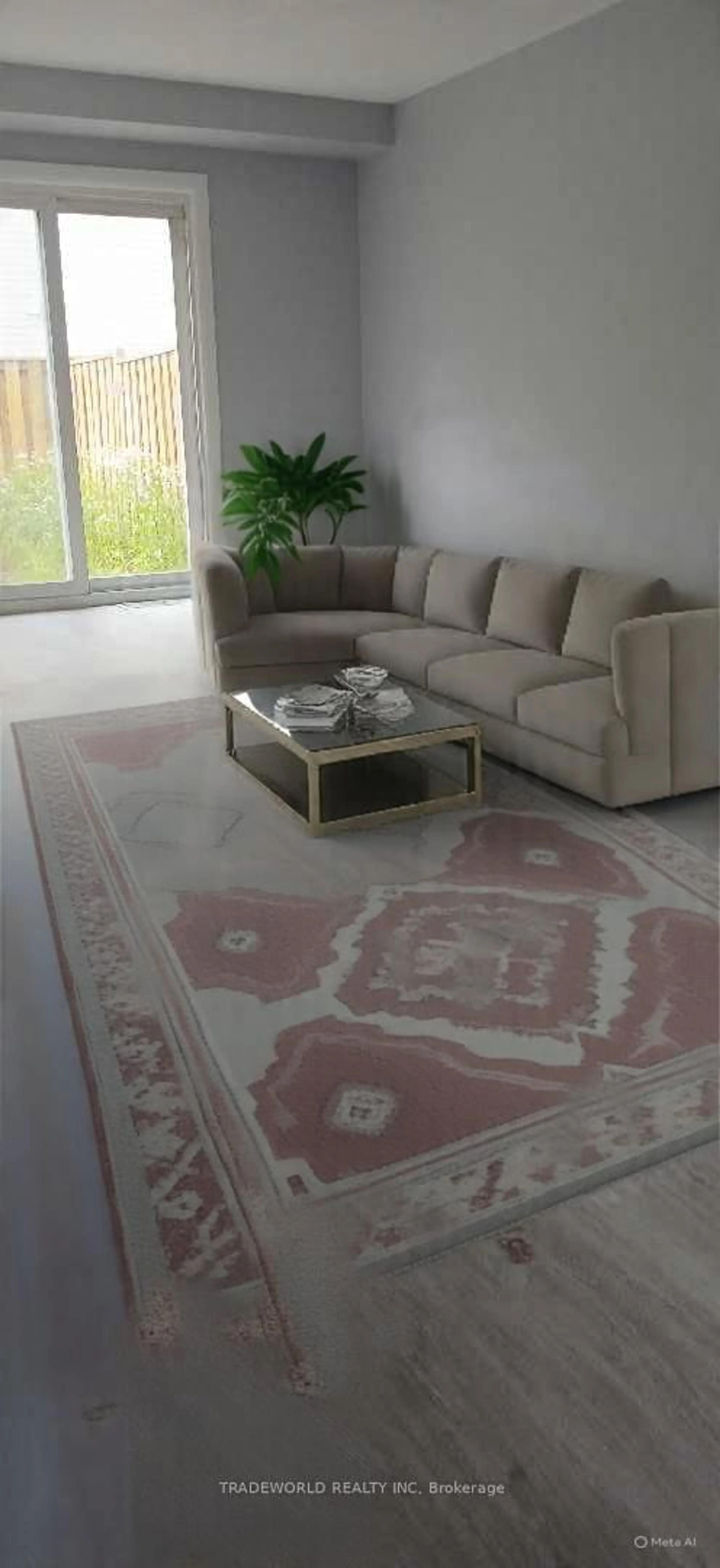 Living room with furniture, carpet floor for 71 Cass Ave #56, Toronto Ontario M1T 3P8