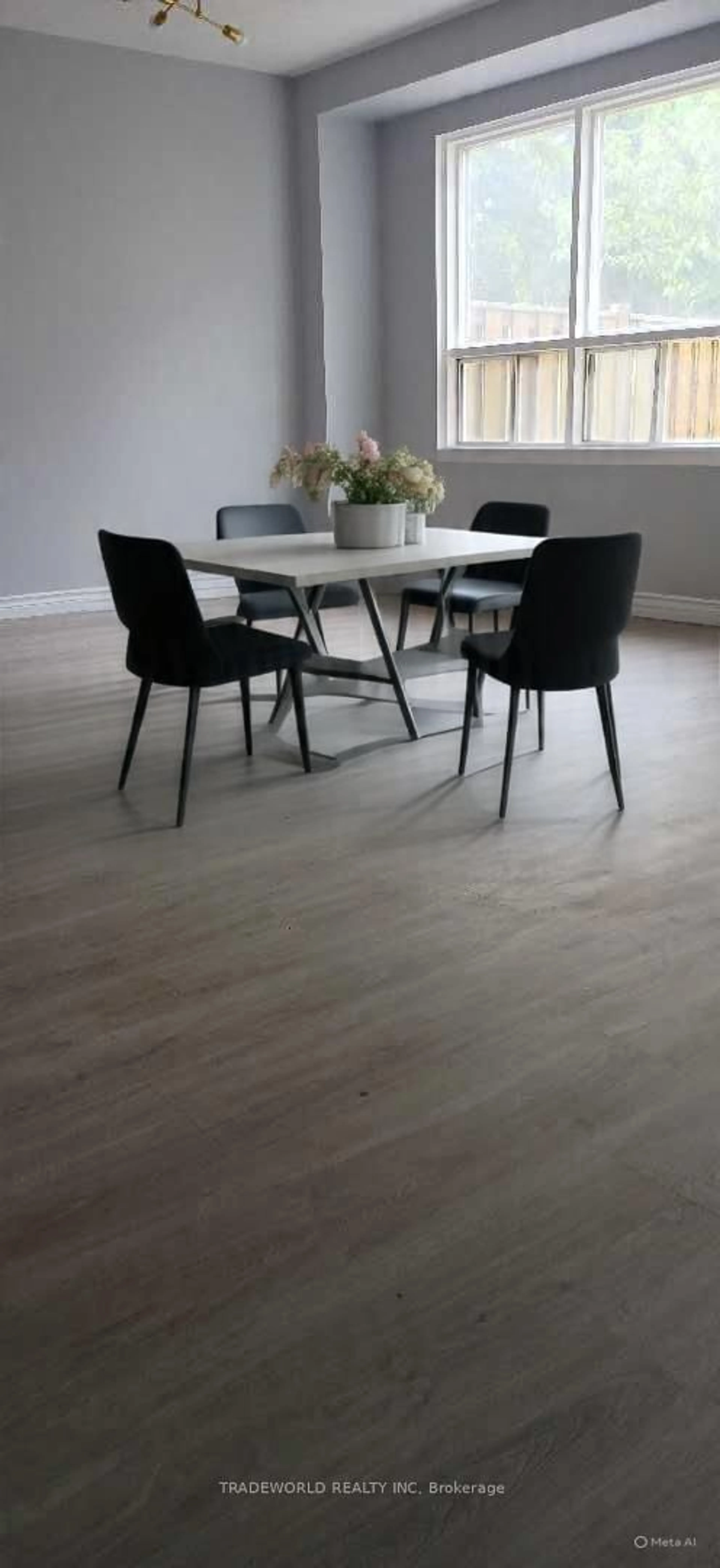 Dining room, wood/laminate floor for 71 Cass Ave #56, Toronto Ontario M1T 3P8