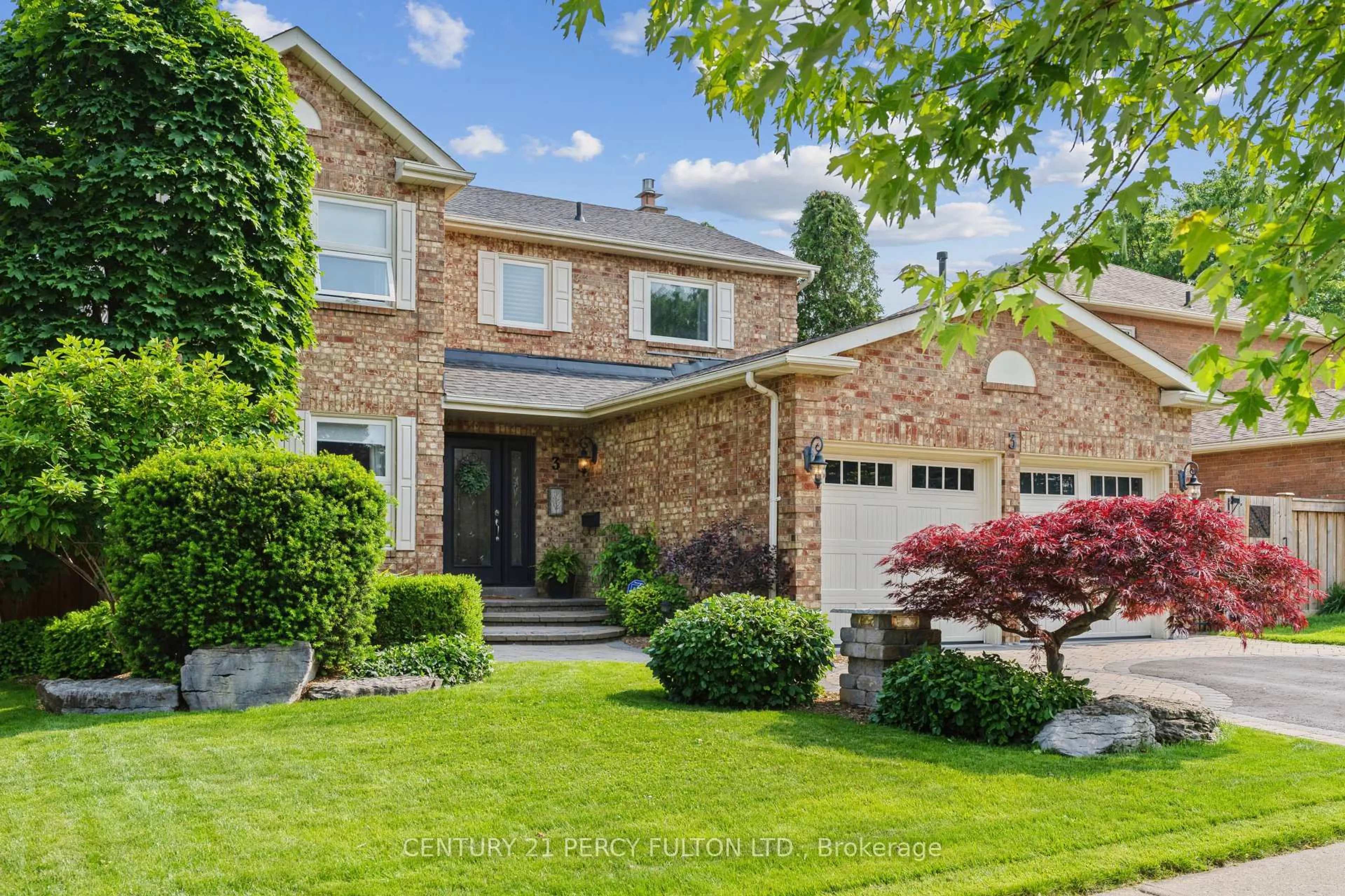 Home with brick exterior material, street for 3 Chipperfield Cres, Whitby Ontario L1R 1M3