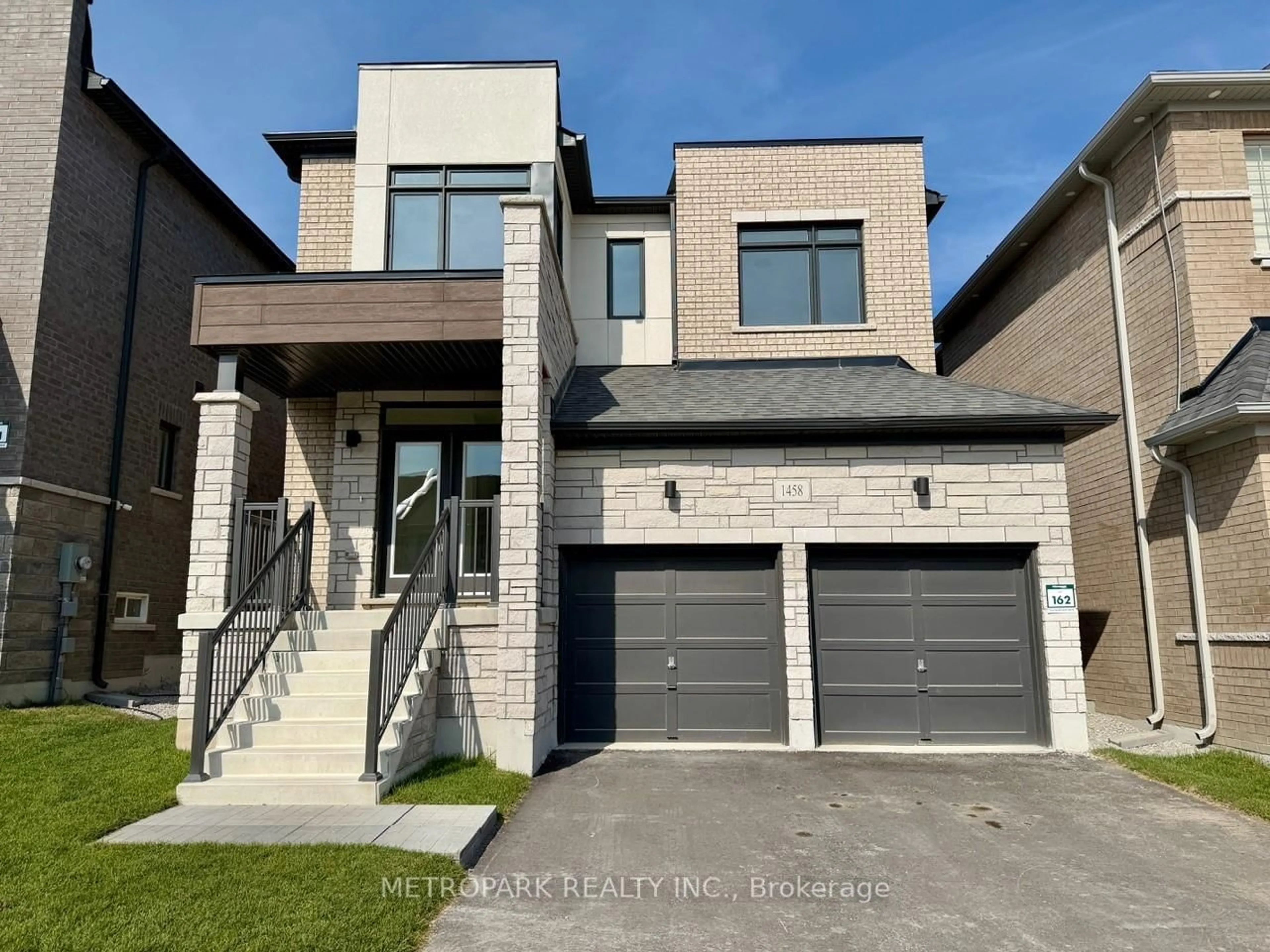 Home with brick exterior material, street for 1458 Wheatcroft Dr, Oshawa Ontario L1H 0H4