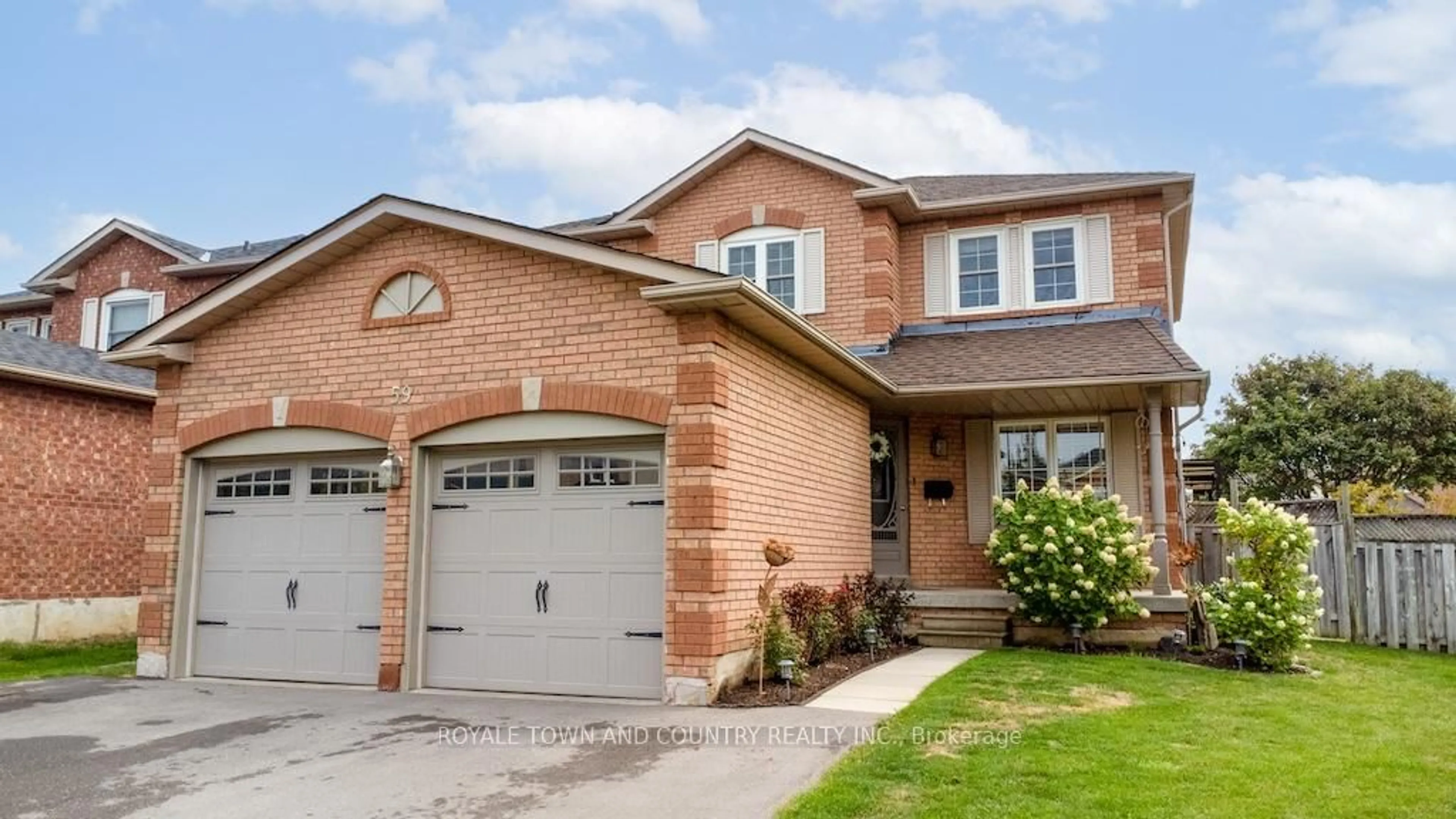 Home with brick exterior material, street for 59 Bonnycastle Dr, Clarington Ontario L1C 4S8