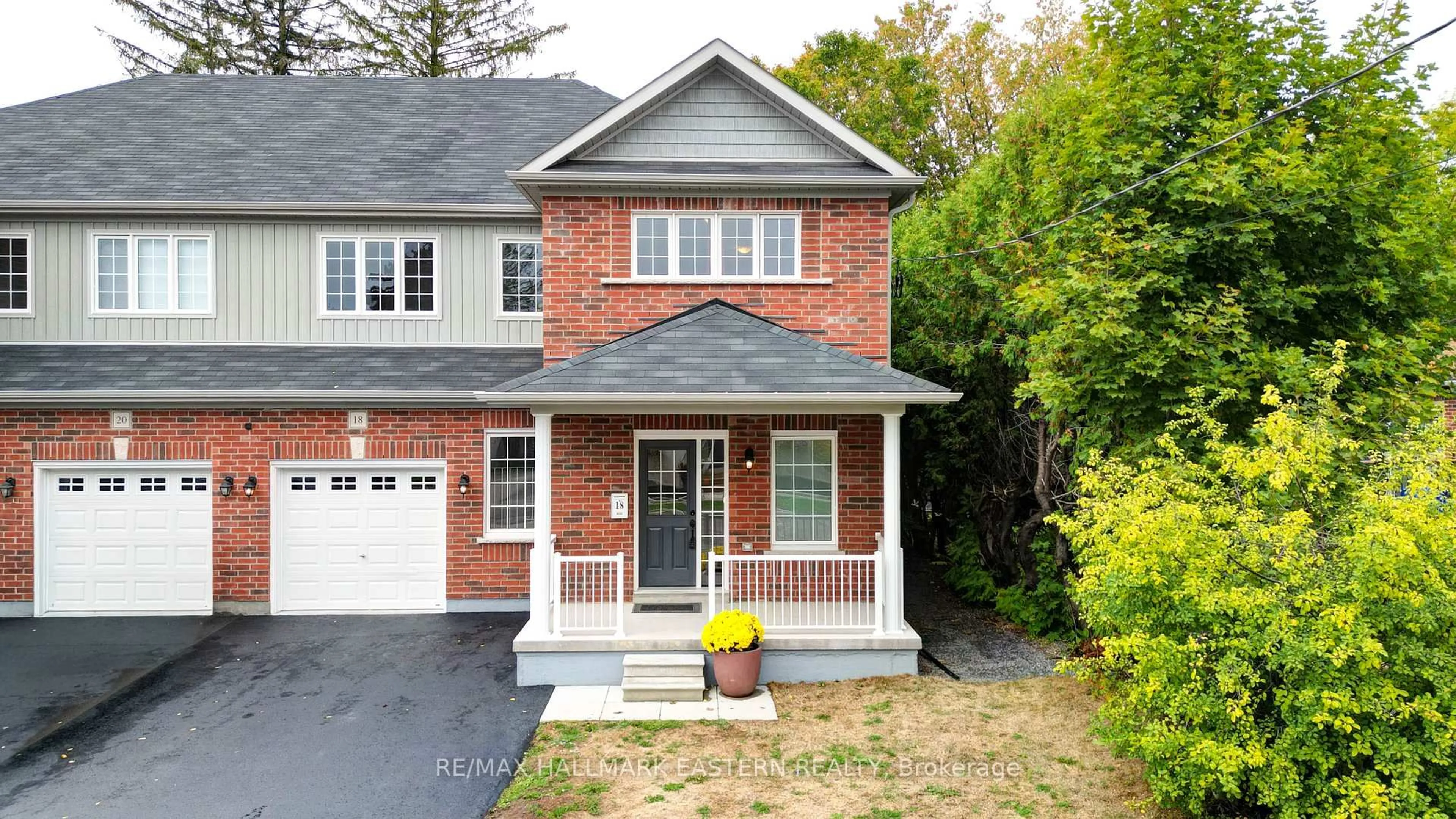 Home with brick exterior material, street for 18 Durham St, Clarington Ontario L1C 1H7