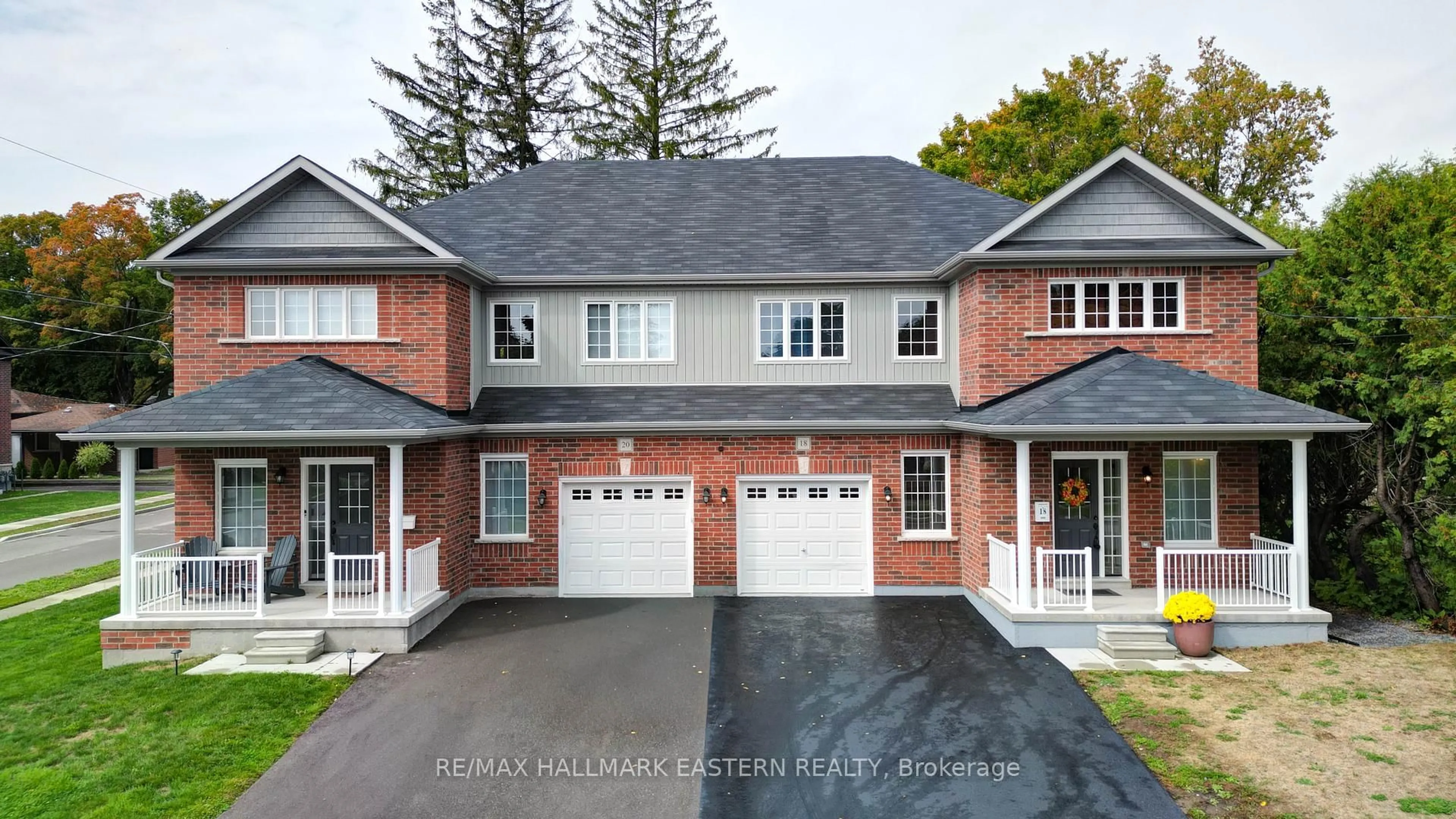 Home with brick exterior material, street for 18 Durham St, Clarington Ontario L1C 1H7