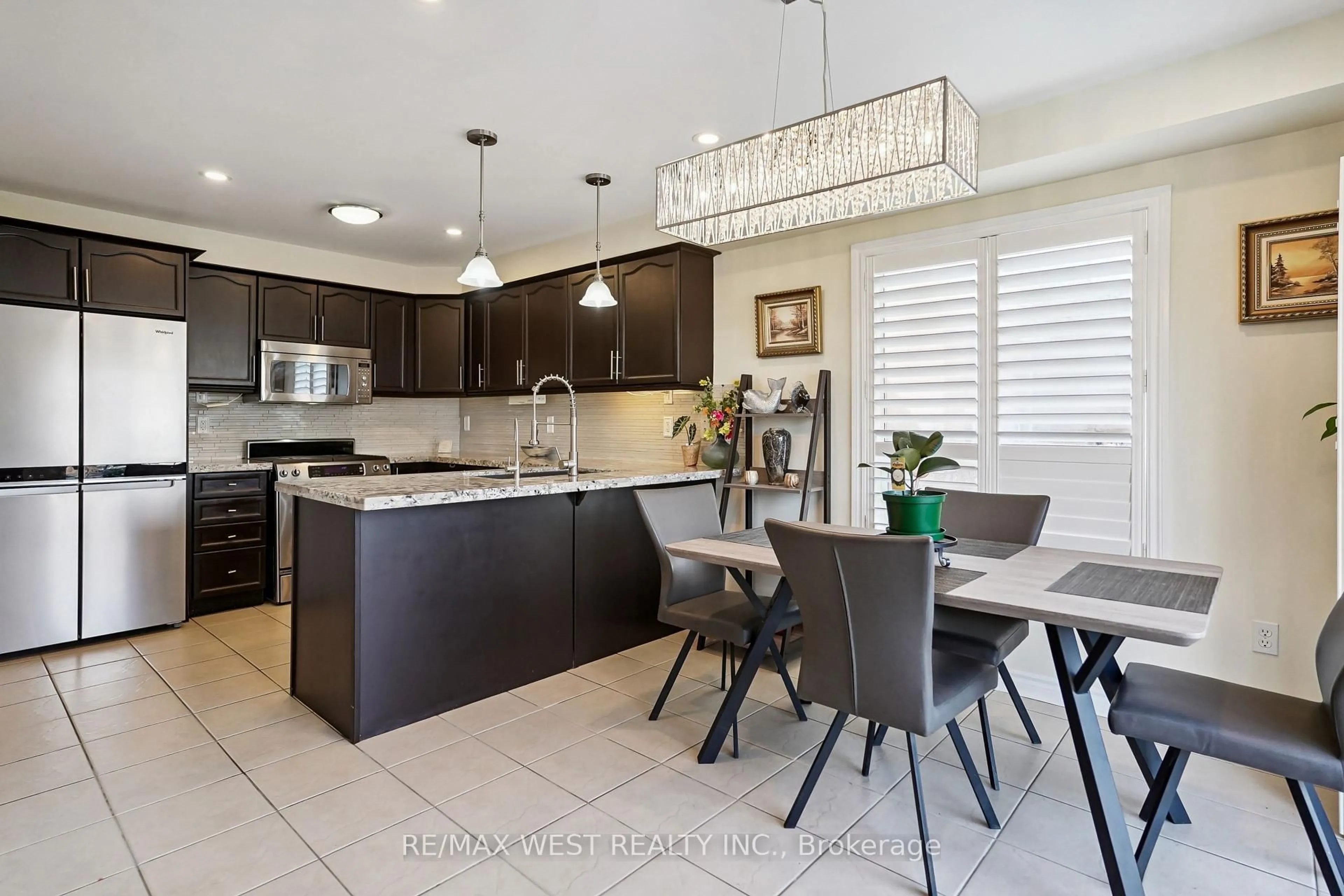 Contemporary kitchen, ceramic/tile floor for 196 Millburn Dr, Clarington Ontario L1C 5M1