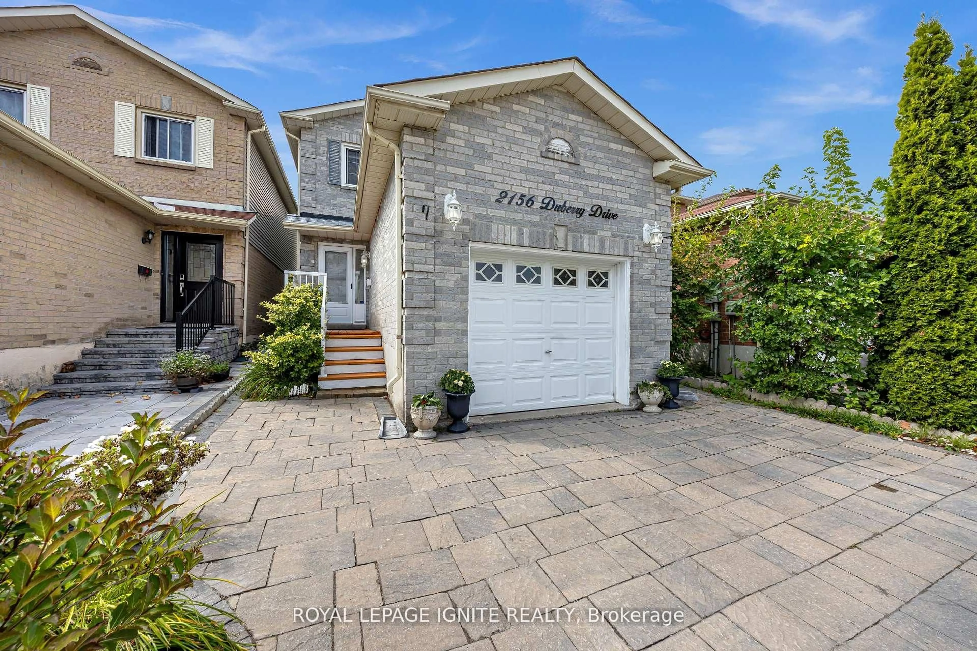 Home with brick exterior material, street for 2156 Duberry Dr, Pickering Ontario L1X 2A5