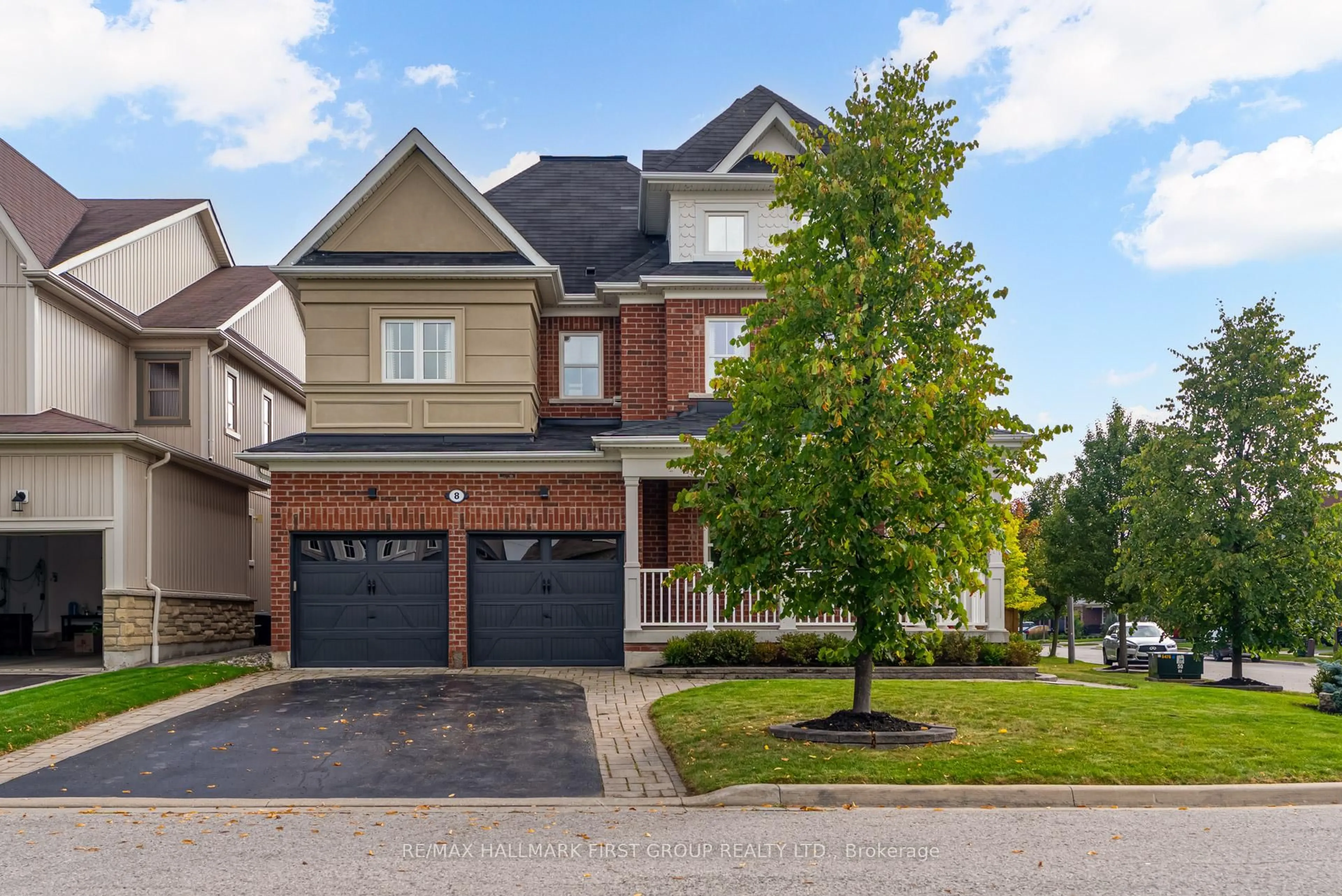 Home with brick exterior material, street for 8 Jarrow Cres, Whitby Ontario L1M 0G9