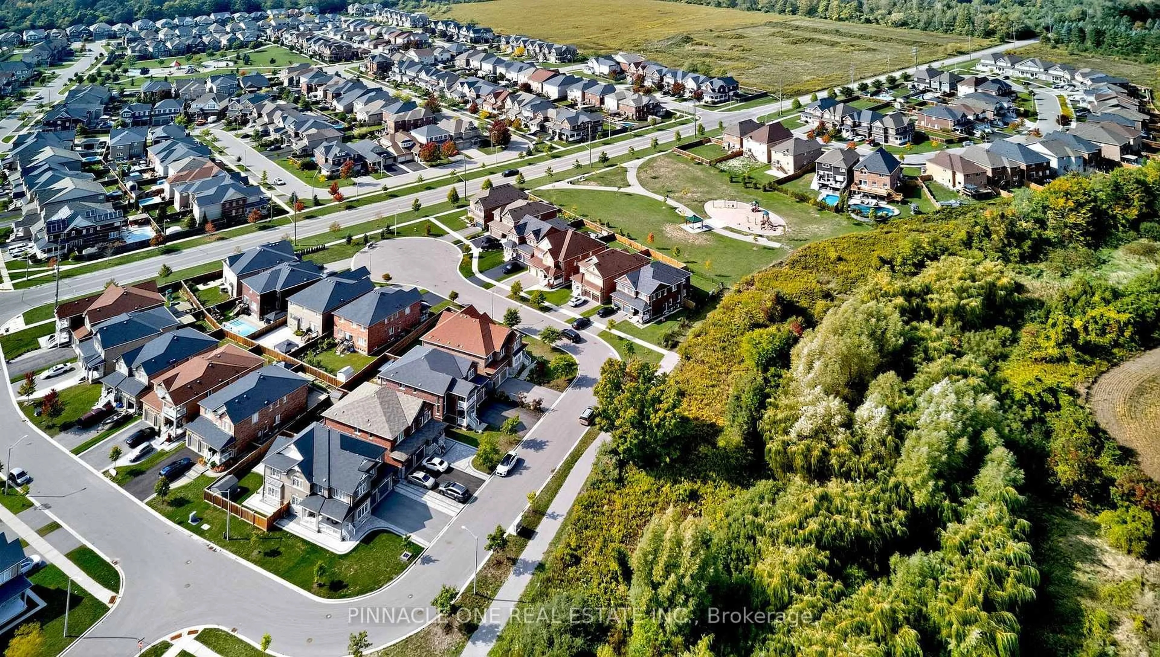 A pic from outside/outdoor area/front of a property/back of a property/a pic from drone, street for 38 Quick Tr, Clarington Ontario L1C 0V2