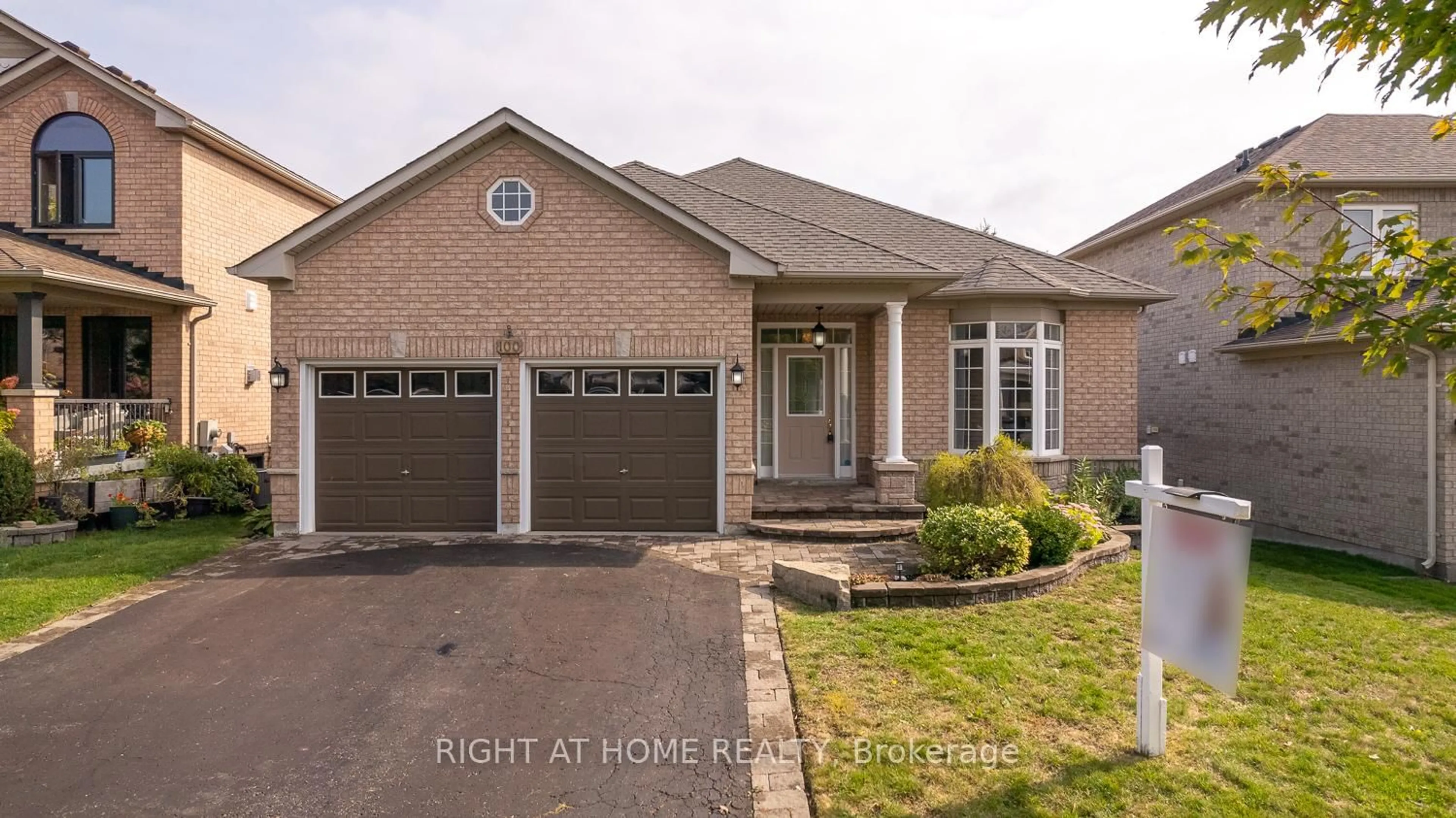 Home with brick exterior material, street for 100 Earl Cuddie Blvd, Scugog Ontario L9L 1T3