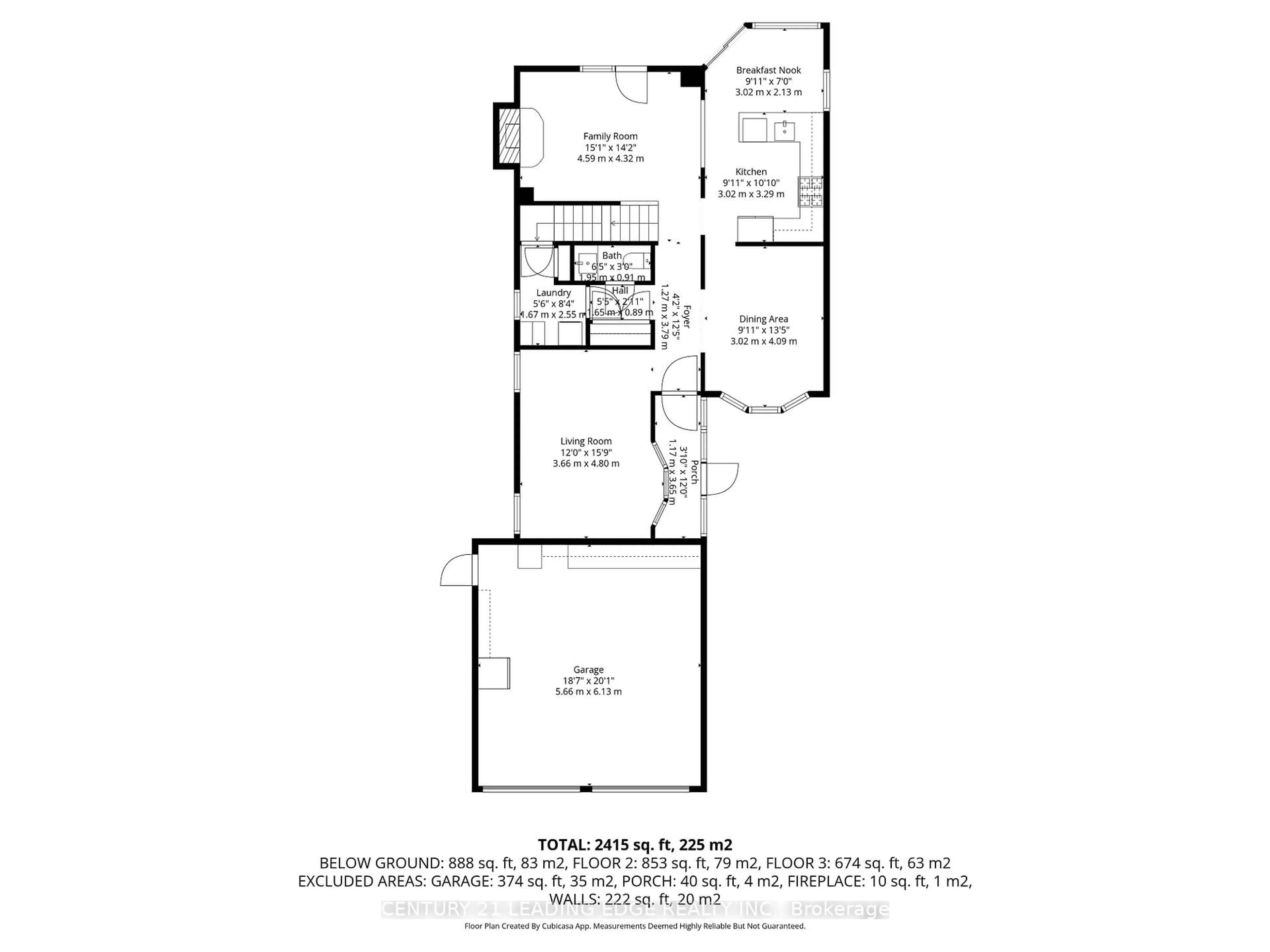 Floor plan for 1211 Bridge Gate Cres, Pickering Ontario L1X 1A3