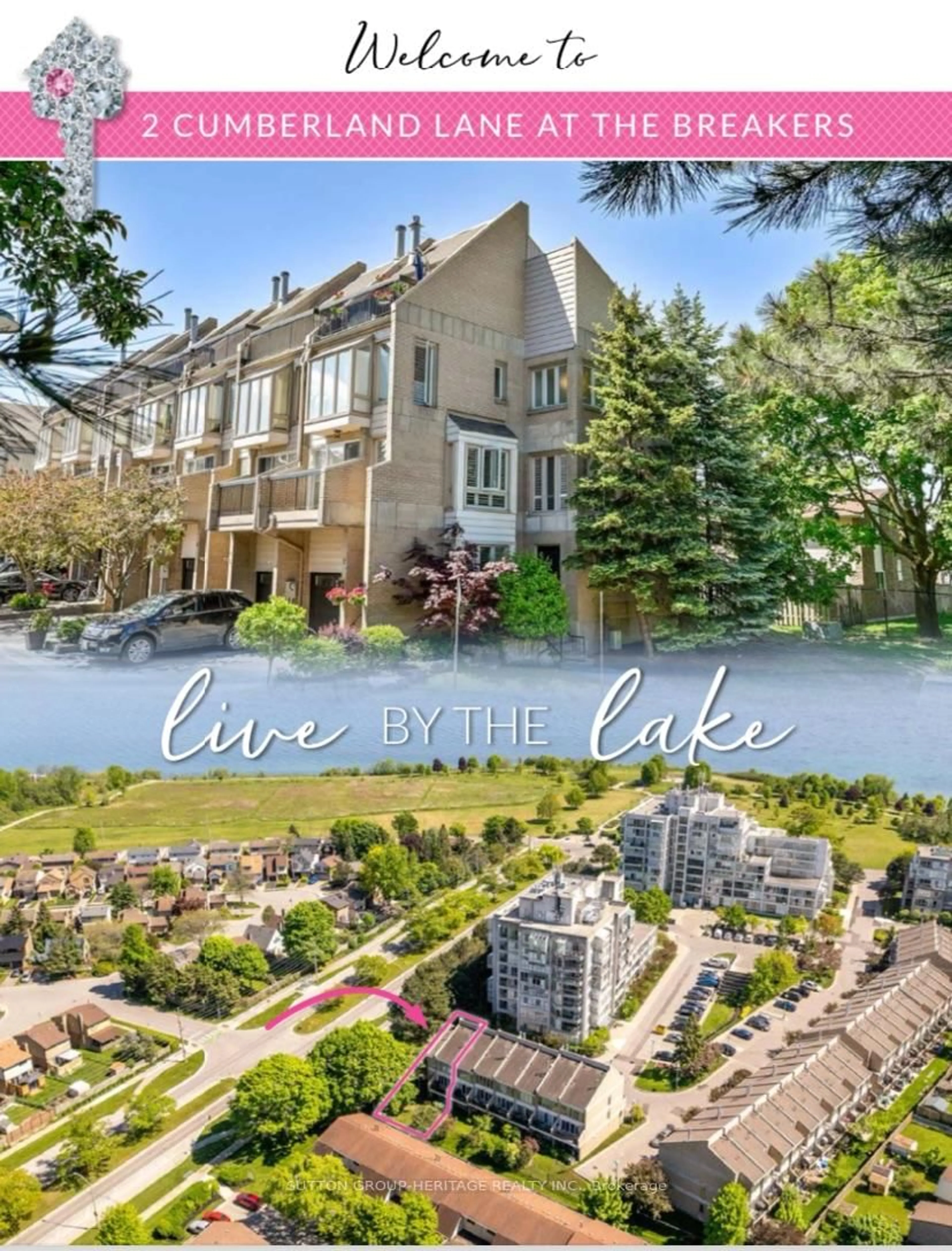 A pic from outside/outdoor area/front of a property/back of a property/a pic from drone, water/lake/river/ocean view for 2 Cumberland Lane, Ajax Ontario L1S 7K4