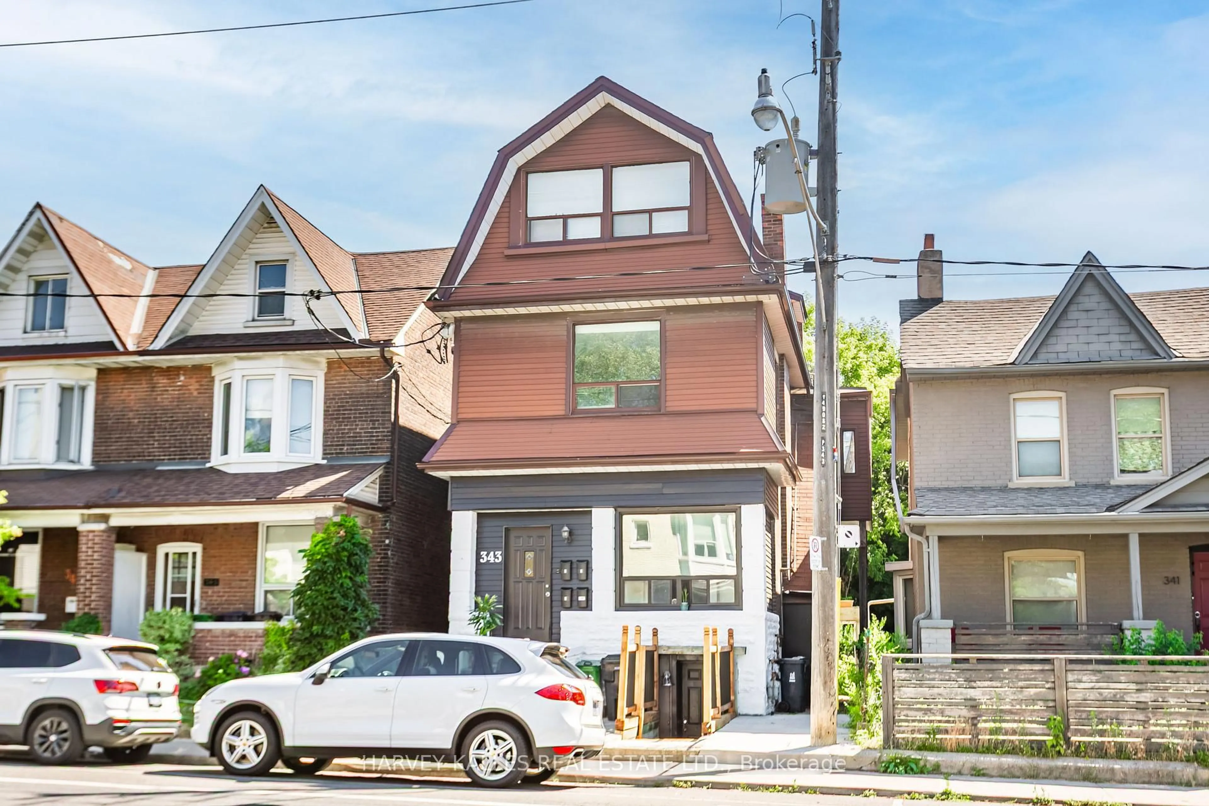 Home with brick exterior material, street for 343 Greenwood Ave, Toronto Ontario M4L 2R6