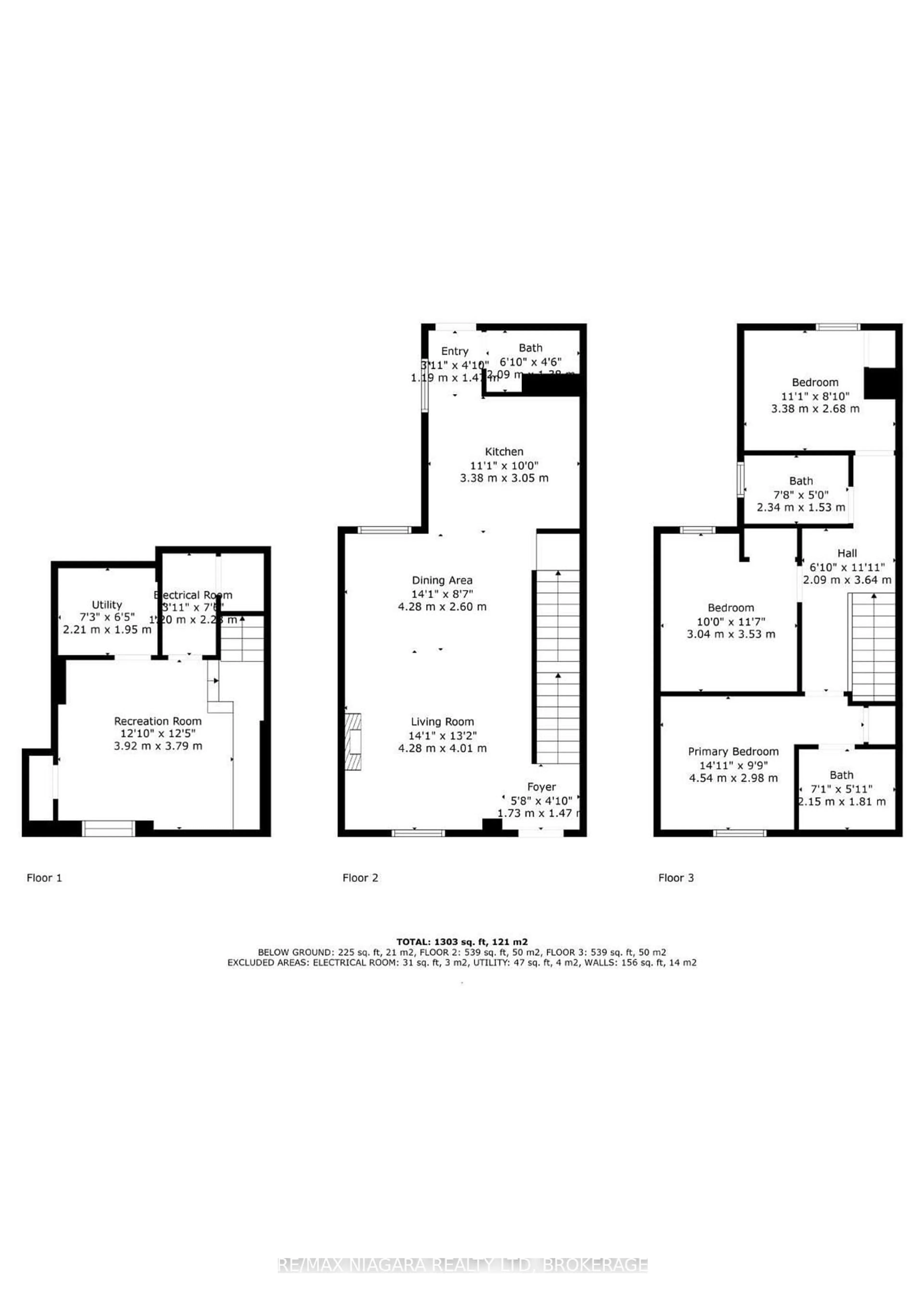 Floor plan for 95 Kimberley Ave, Toronto Ontario M4E 2Z4