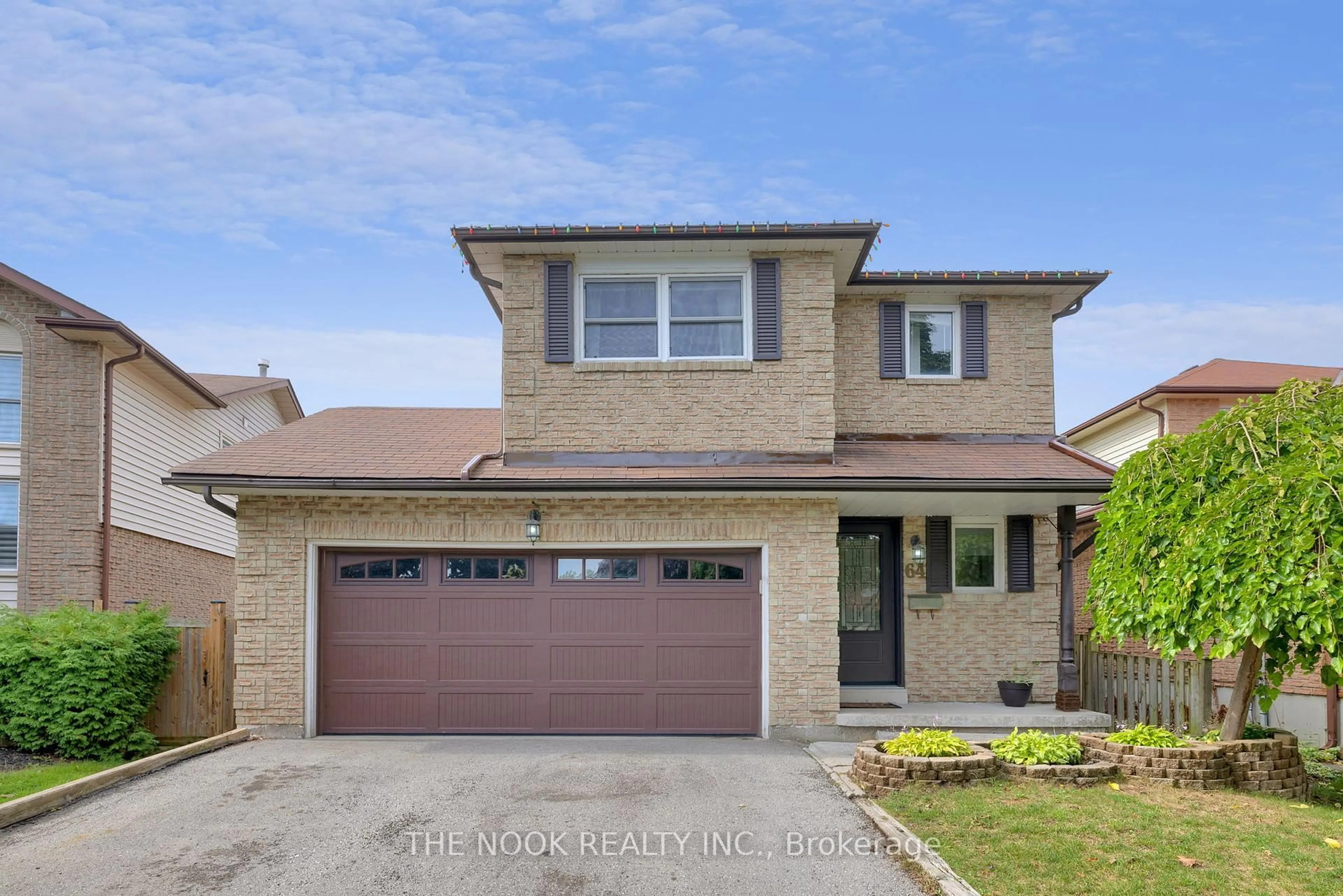 Home with brick exterior material, street for 64 Soper Creek Dr, Clarington Ontario L1C 4K7