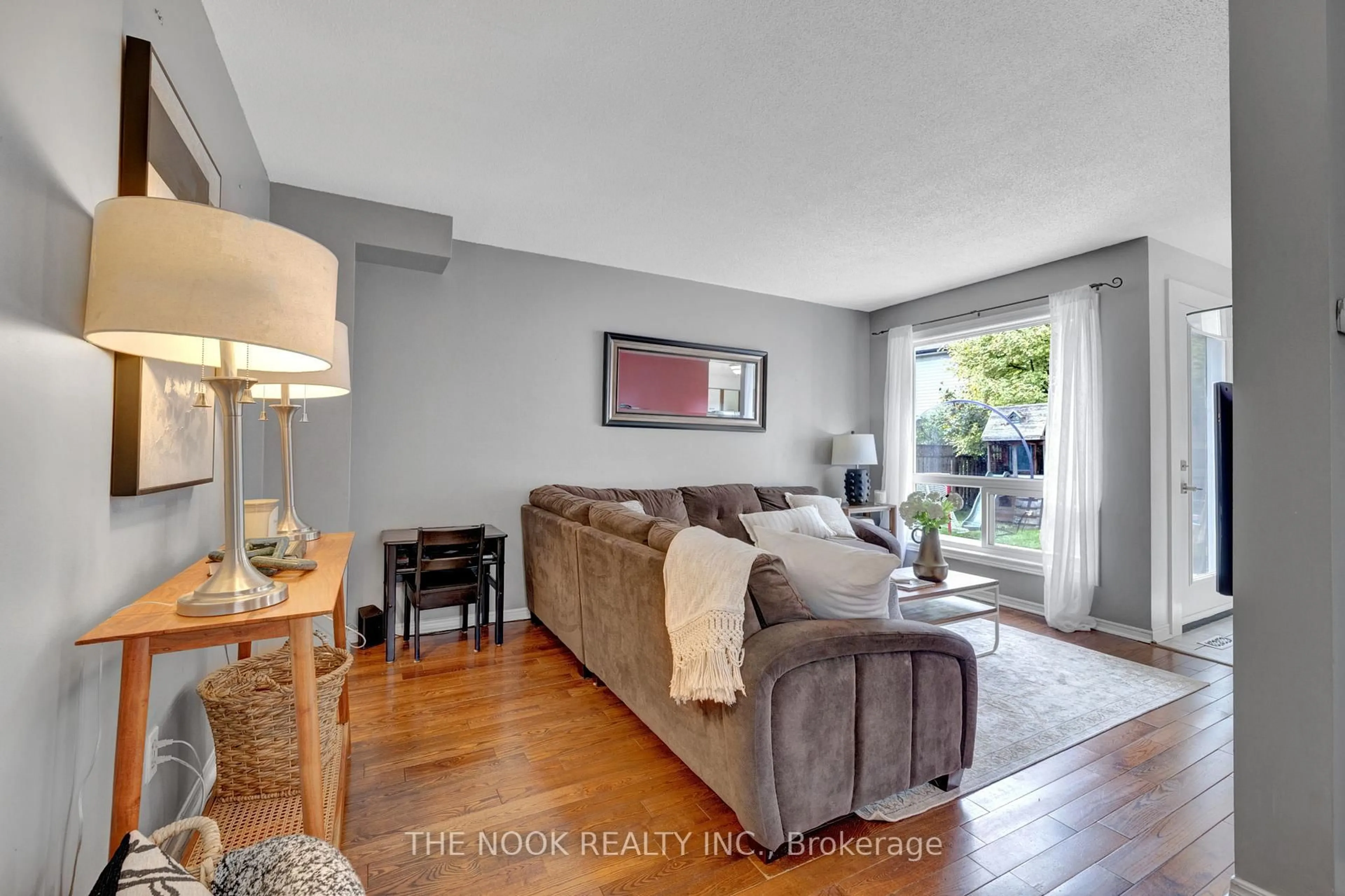 Living room with furniture, unknown for 64 Soper Creek Dr, Clarington Ontario L1C 4K7