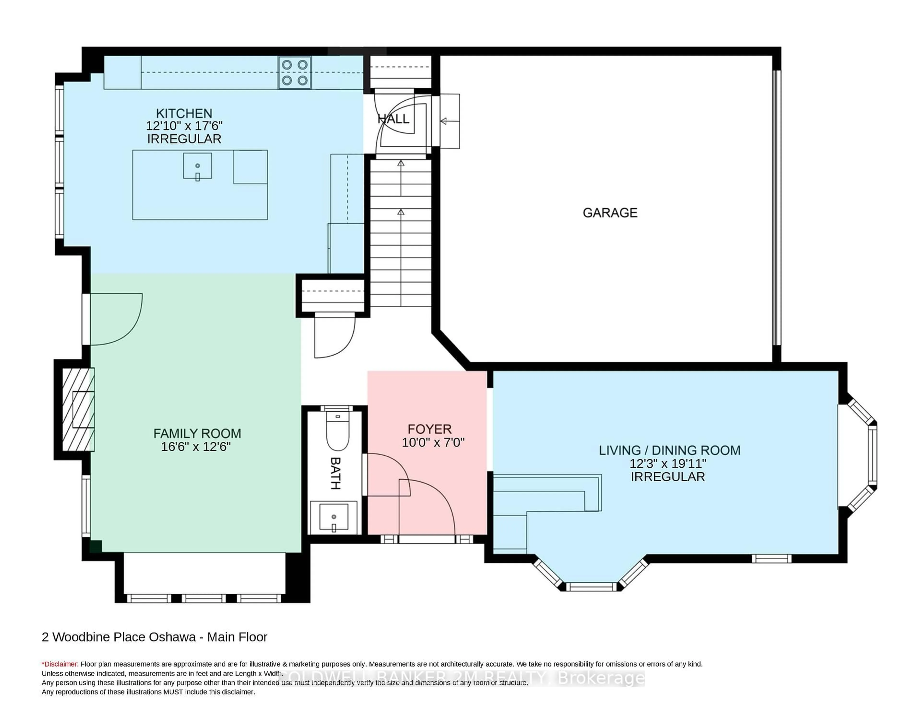 Floor plan for 2 Woodbine Pl, Oshawa Ontario L1L 1C5