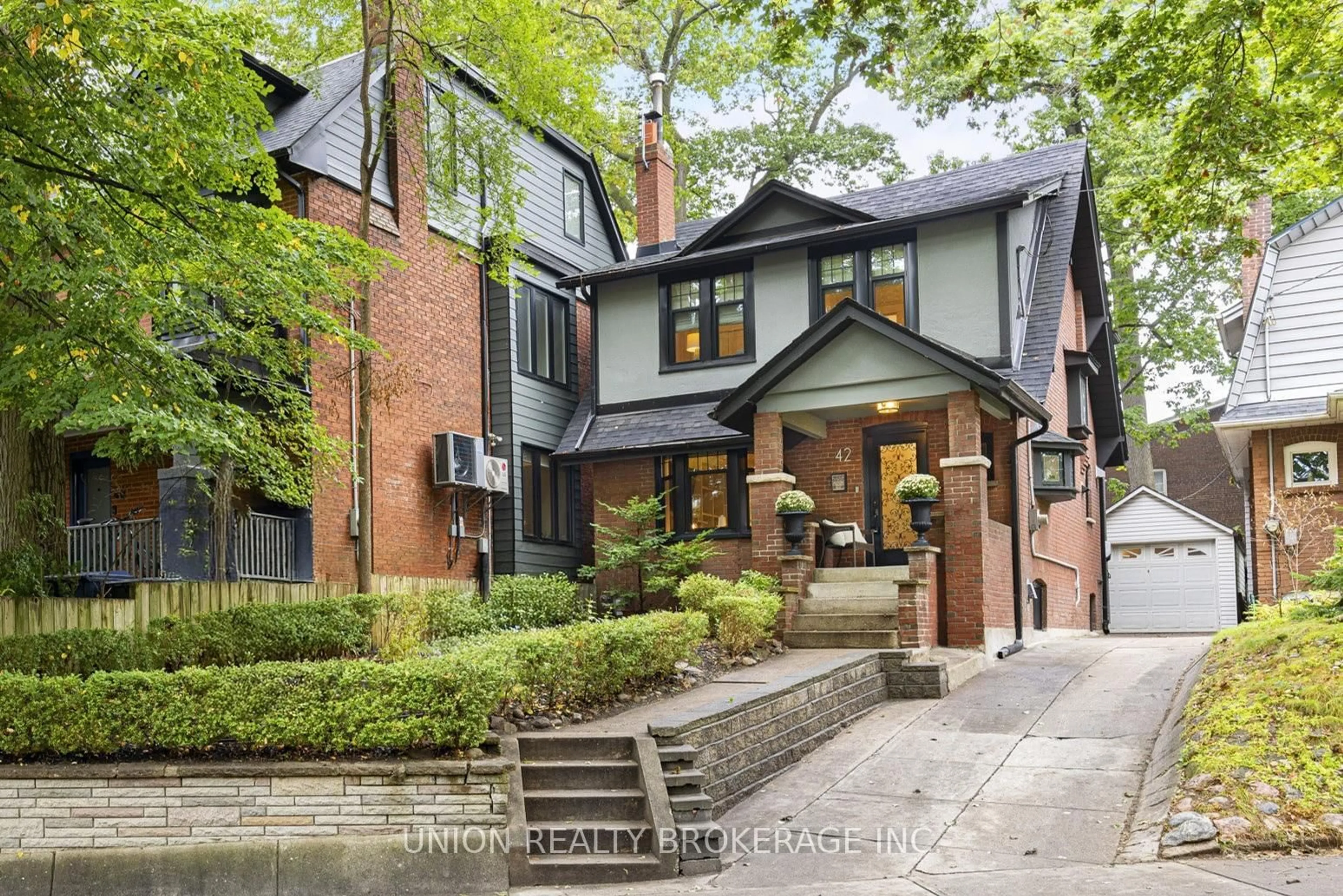 Home with brick exterior material, street for 42 Fairmount Cres, Toronto Ontario M4L 2H4